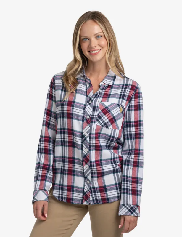FLANNEL PLAID LONG SLEEVE SHIRT sold by U.S. Polo Assn.