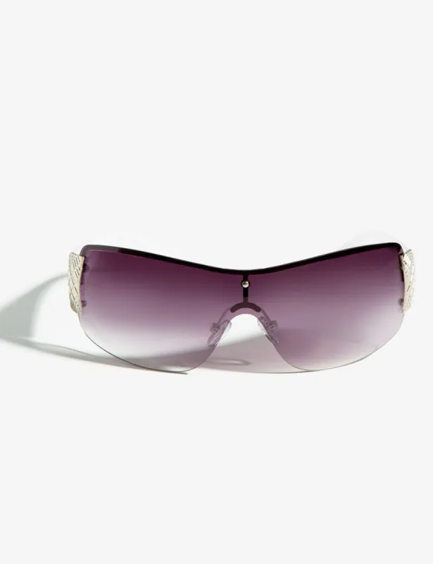LADIES EMBELLISHED SHIELD SUNGLASSES sold by U.S. Polo Assn.