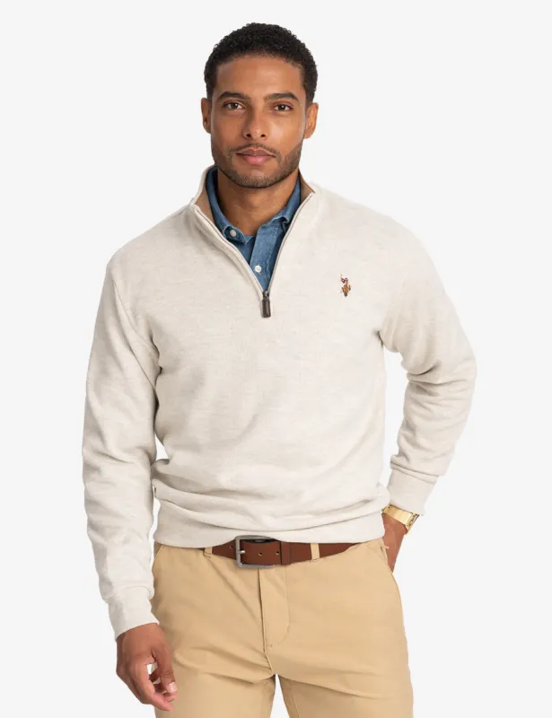 1/4 ZIP MOCK NECK FLATBACK PULLOVER sold by U.S. Polo Assn.