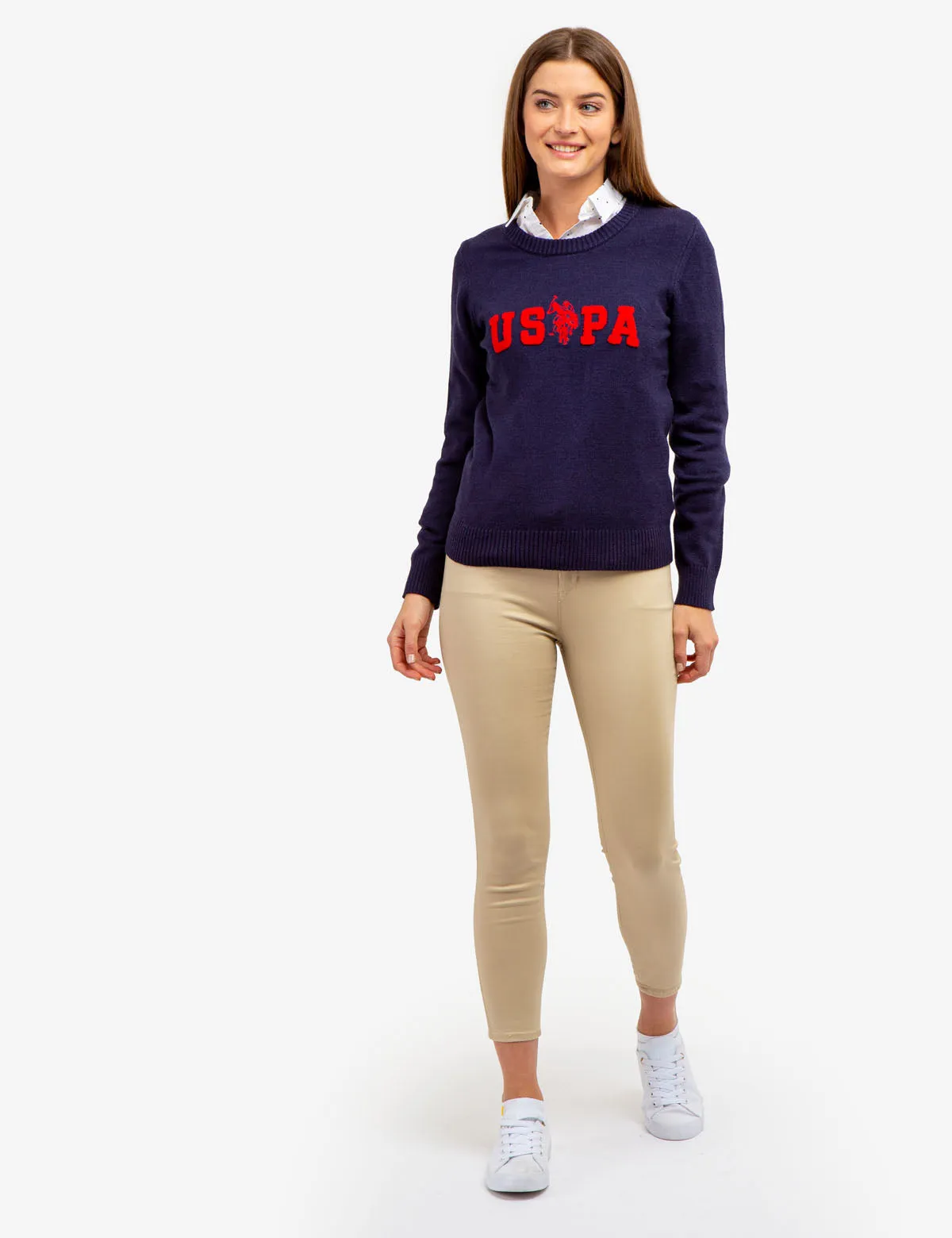 USPA LOGO CREW NECK SWEATER sold by U.S. Polo Assn. product image thumbnail 2