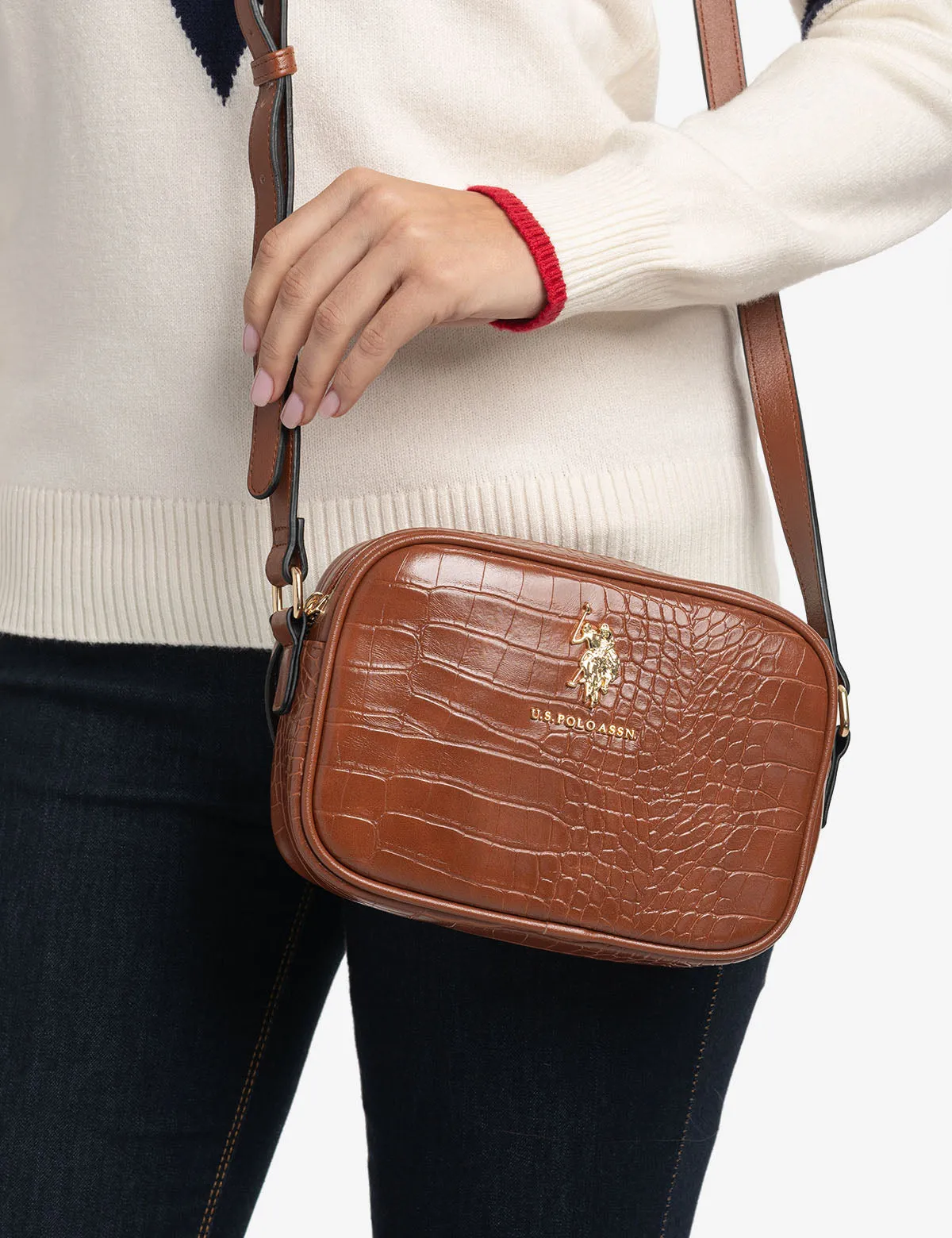 CROCODILE EMBOSSED CROSSBODY BAG sold by U.S. Polo Assn. product image thumbnail 2