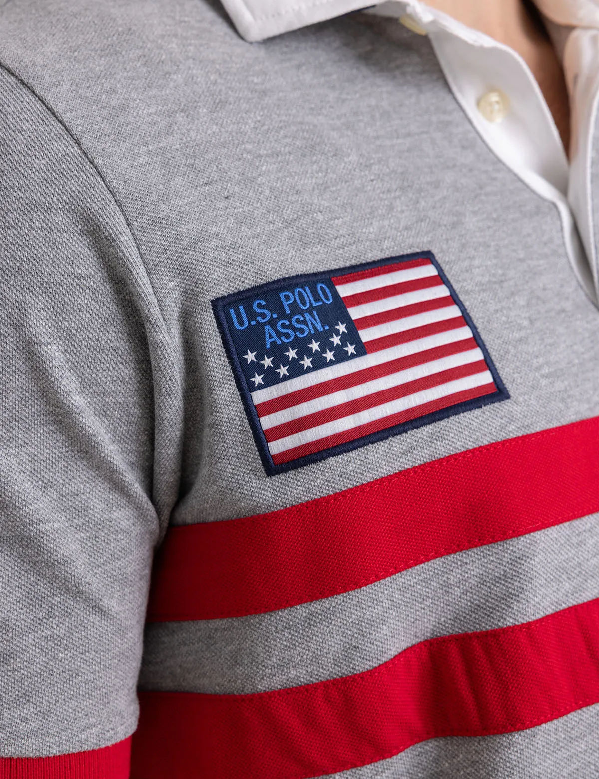 COLORBLOCK PIQUE POLO SHIRT WITH TWILL COLLAR sold by U.S. Polo Assn. product image thumbnail 3