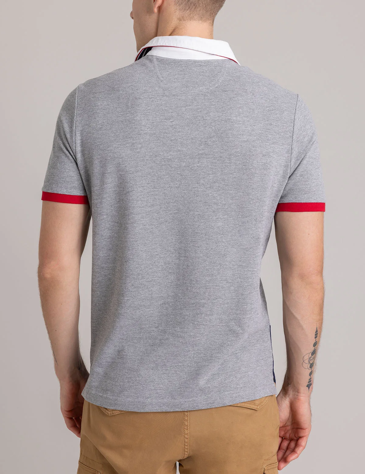 COLORBLOCK PIQUE POLO SHIRT WITH TWILL COLLAR sold by U.S. Polo Assn. product image thumbnail 5