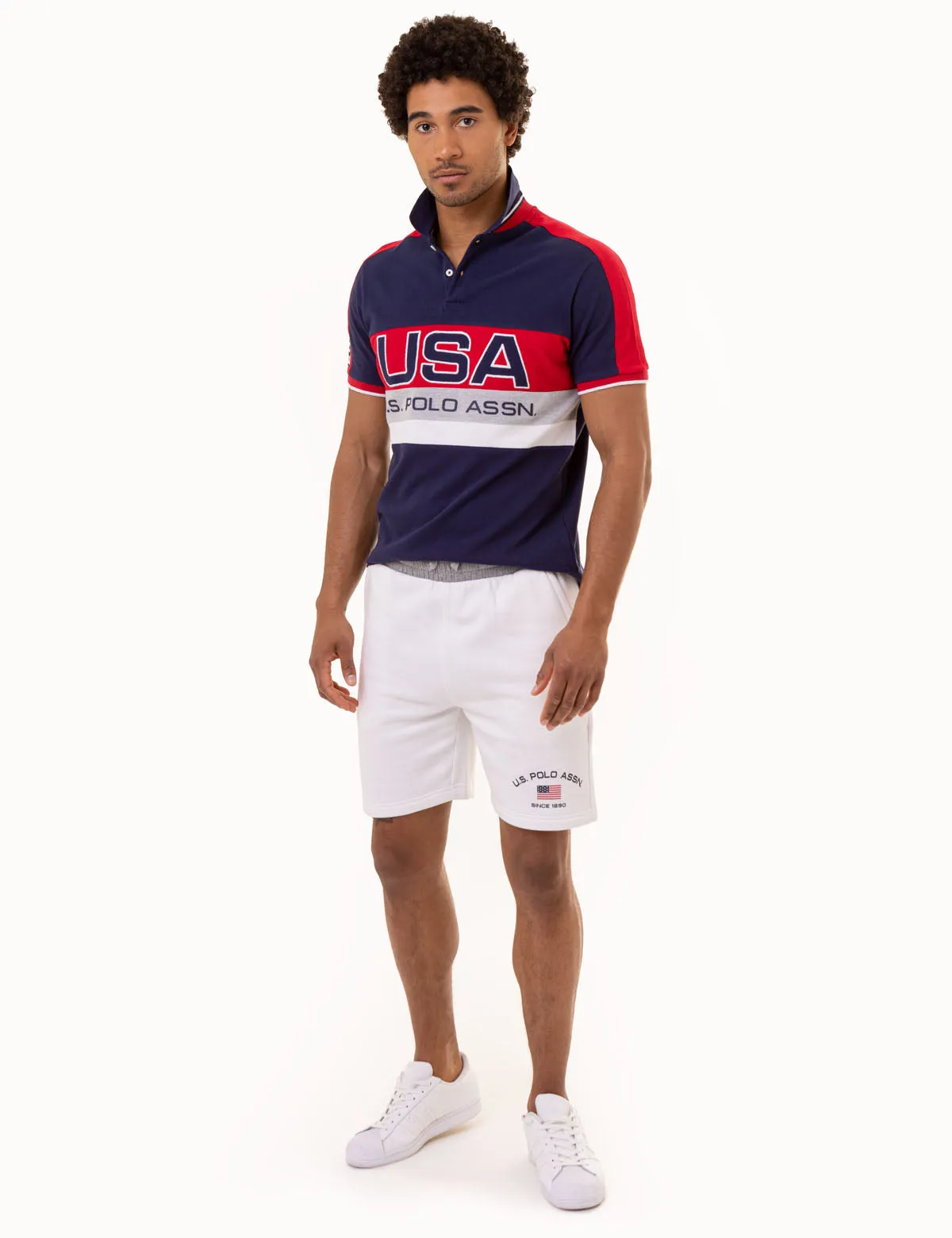 USA COLORBLOCK GRAPHIC PIQUE POLO SHIRT sold by U.S. Polo Assn. product image thumbnail 2