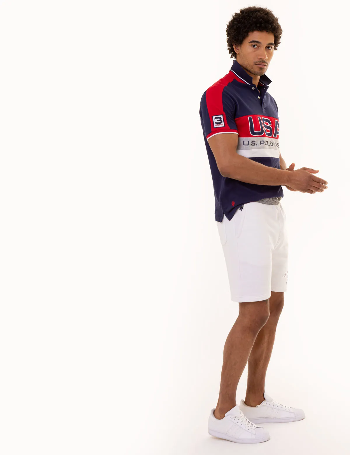 USA COLORBLOCK GRAPHIC PIQUE POLO SHIRT sold by U.S. Polo Assn. product image thumbnail 4
