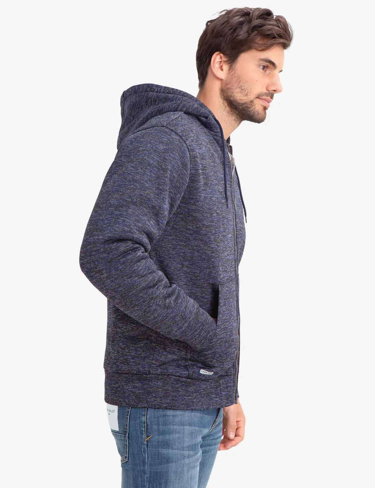 SPACE DYE FAUX SHEARLING LINED HOODIE sold by U.S. Polo Assn. product image thumbnail 3