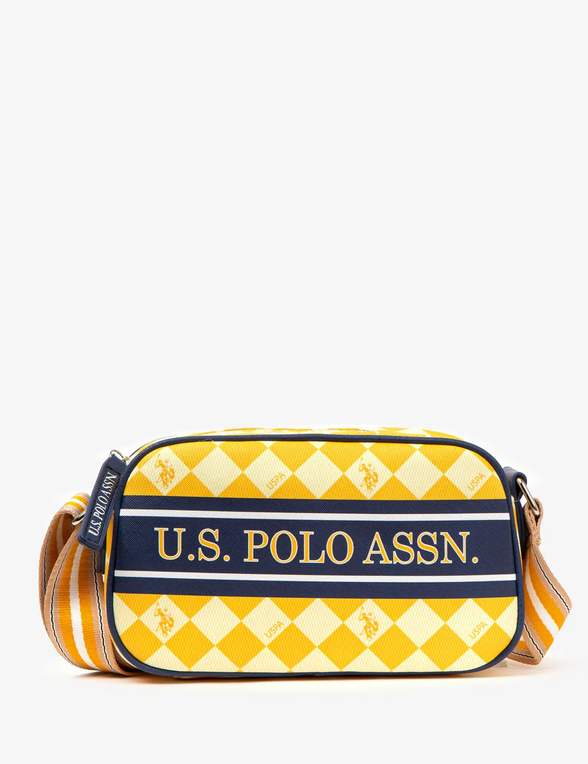 DIAMOND STRIPE CROSSBODY BAG sold by U.S. Polo Assn.