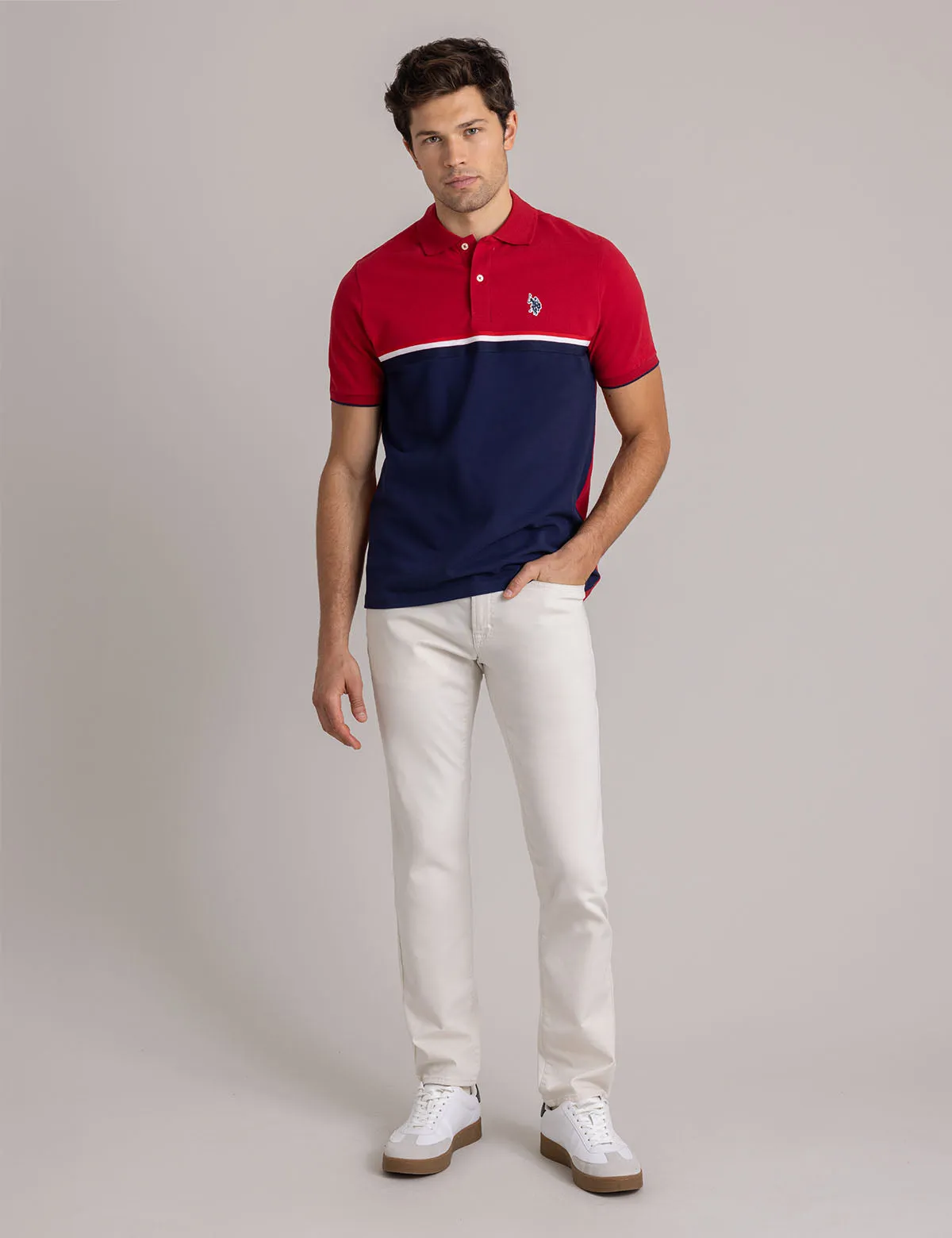 COLORBLOCK SIGNATURE STRIPE POLO SHIRT sold by U.S. Polo Assn. product image thumbnail 2