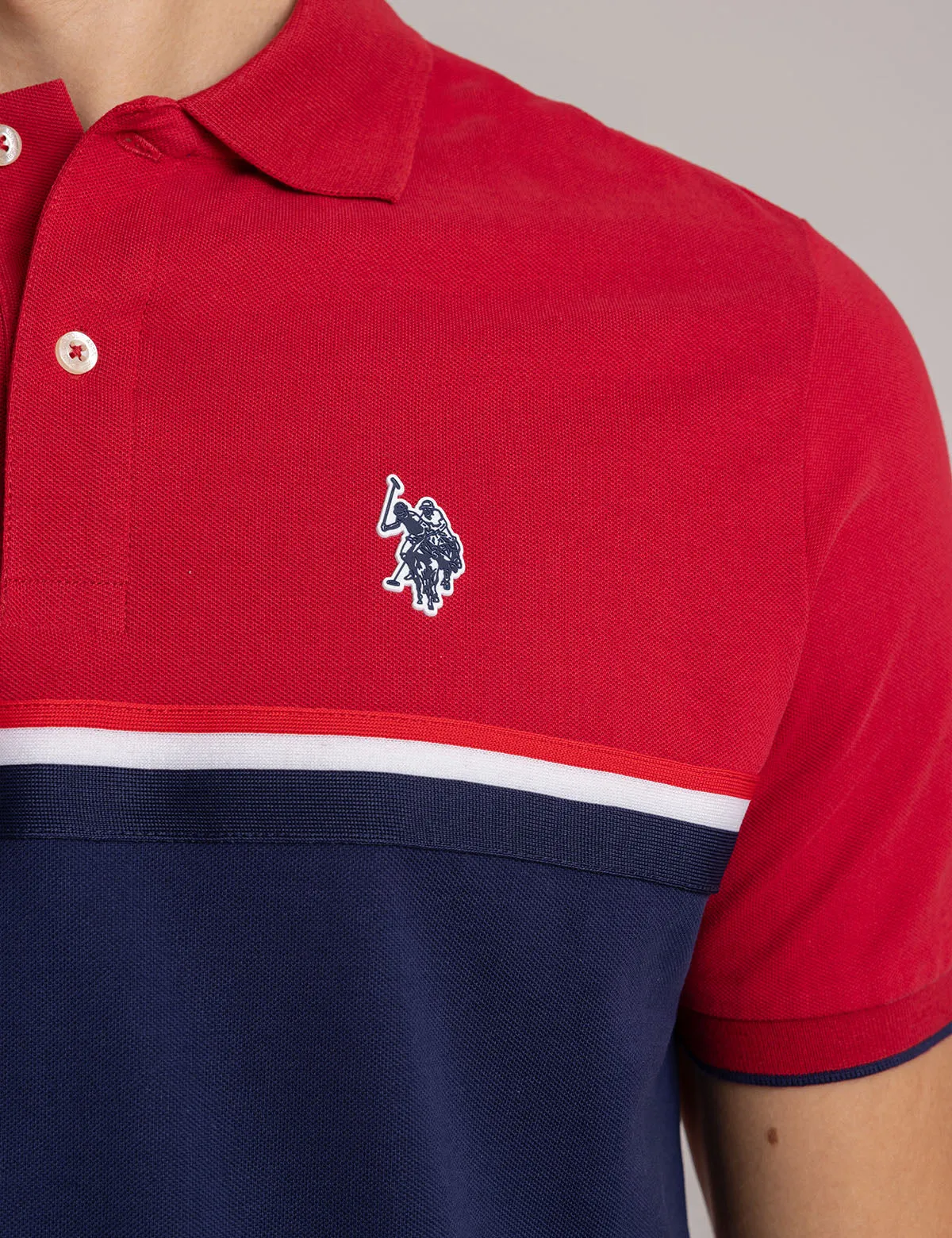COLORBLOCK SIGNATURE STRIPE POLO SHIRT sold by U.S. Polo Assn. product image thumbnail 3