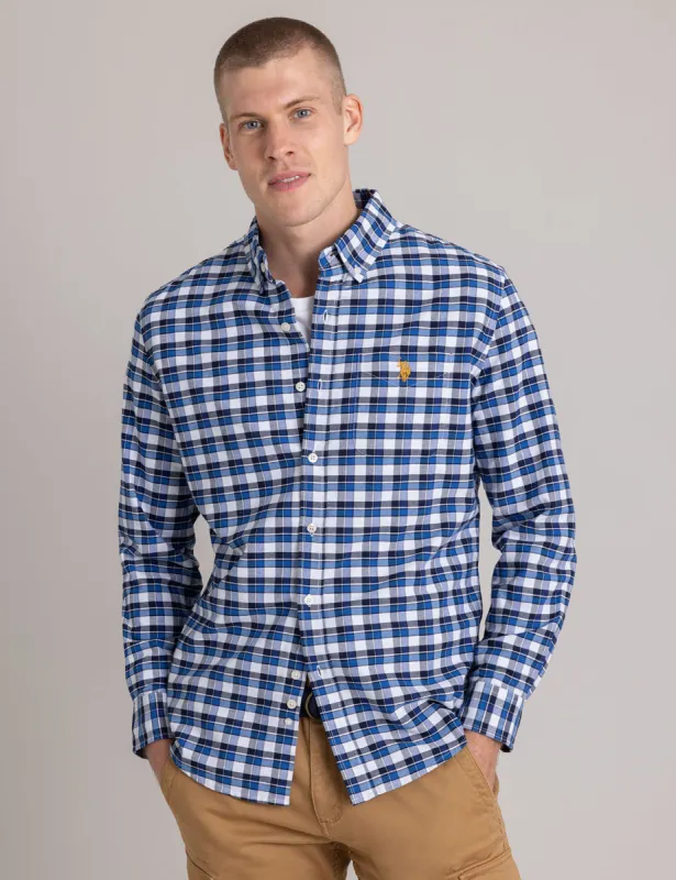 PLAID YARN DYE OXFORD SHIRT sold by U.S. Polo Assn.