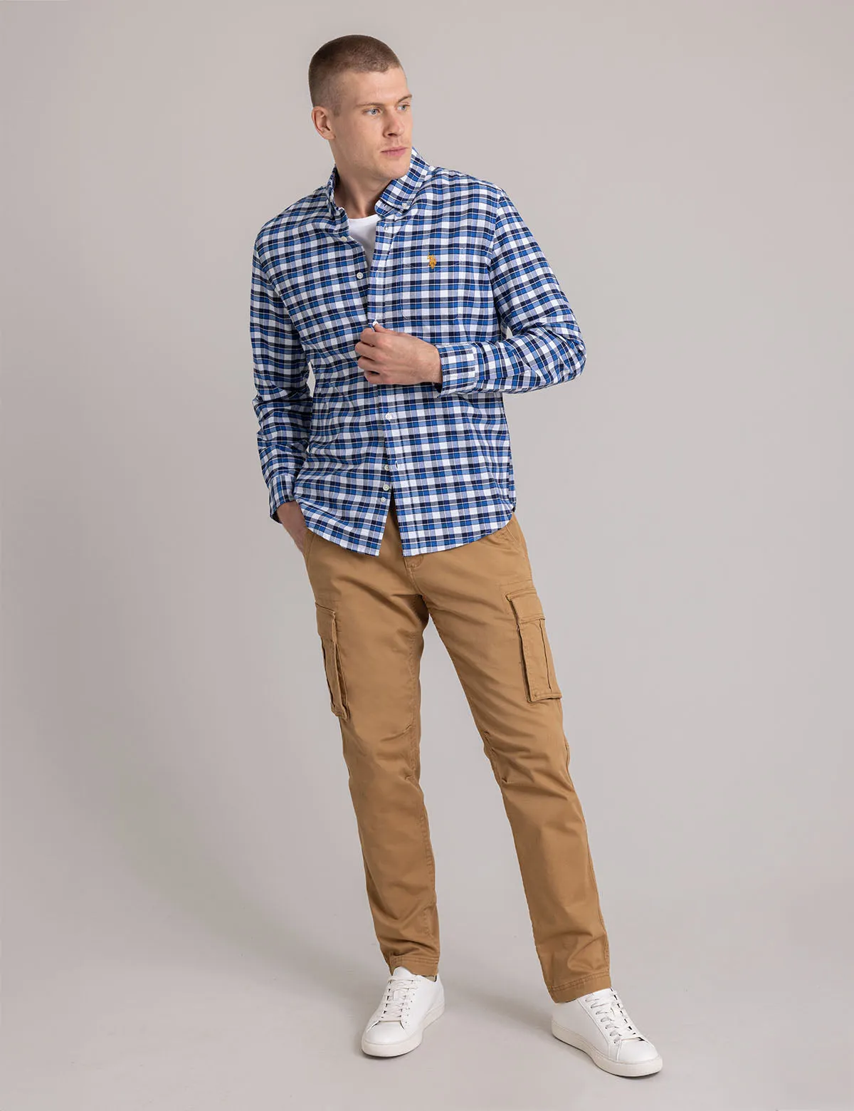PLAID YARN DYE OXFORD SHIRT sold by U.S. Polo Assn. product image thumbnail 2