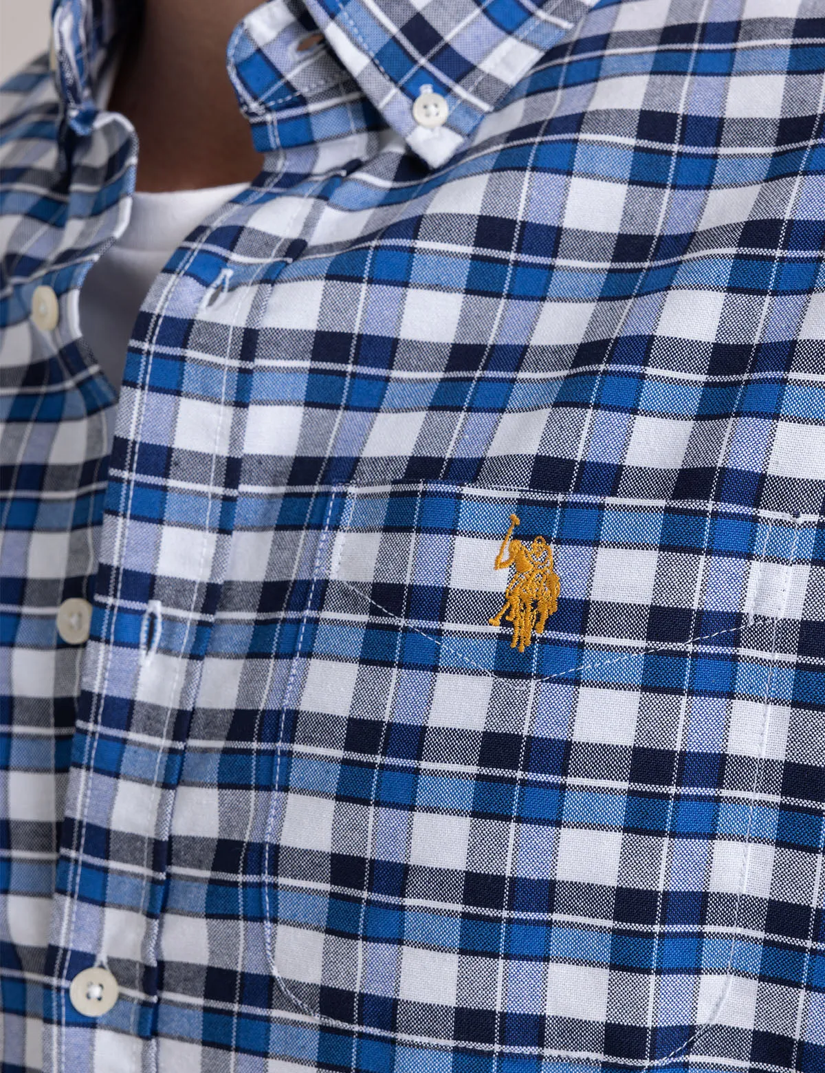 PLAID YARN DYE OXFORD SHIRT sold by U.S. Polo Assn. product image thumbnail 5