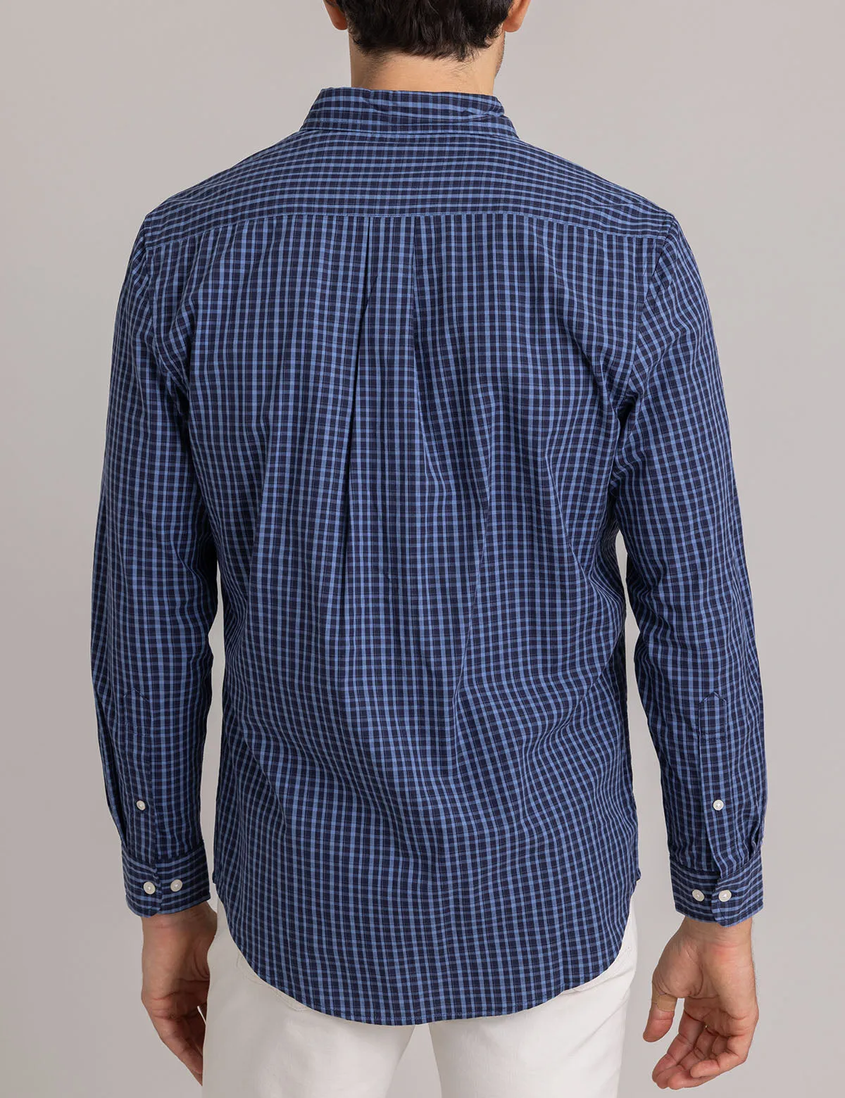 SMALL PLAID PEACHED POPLIN SHIRT sold by U.S. Polo Assn. product image thumbnail 5