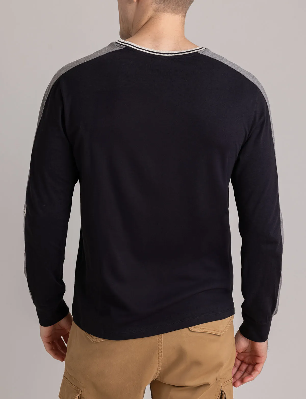 TIPPED WORDMARK LONG SLEEVE T-SHIRT sold by U.S. Polo Assn. product image thumbnail 4