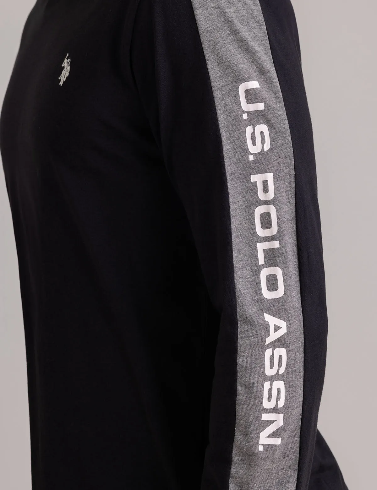 TIPPED WORDMARK LONG SLEEVE T-SHIRT sold by U.S. Polo Assn. product image thumbnail 3