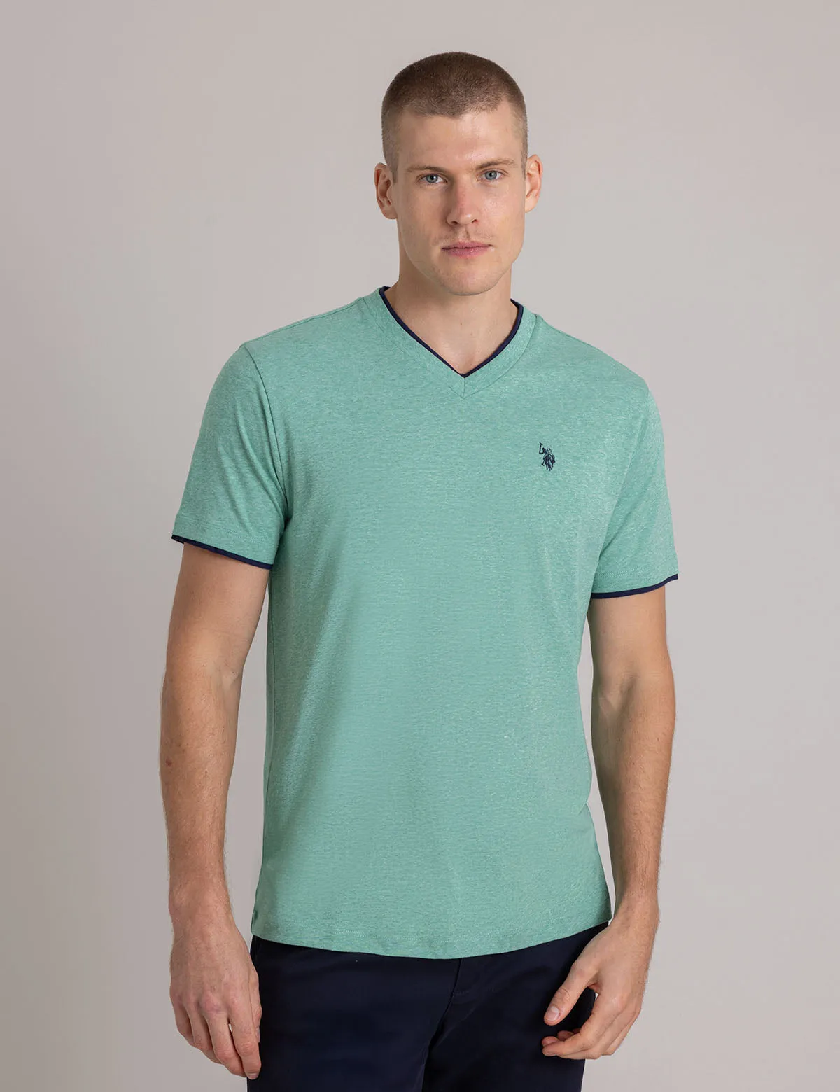 DOUBLE V-NECK T-SHIRT sold by U.S. Polo Assn. product image thumbnail 5