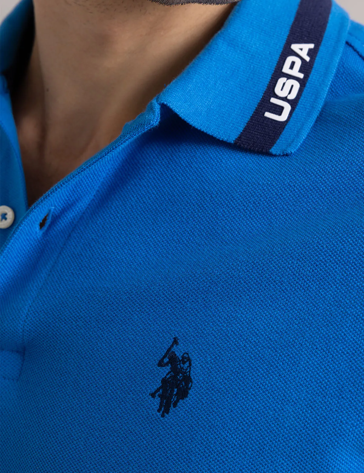PIQUE POLO SHIRT WITH TIPPED COLLAR sold by U.S. Polo Assn. product image thumbnail 2