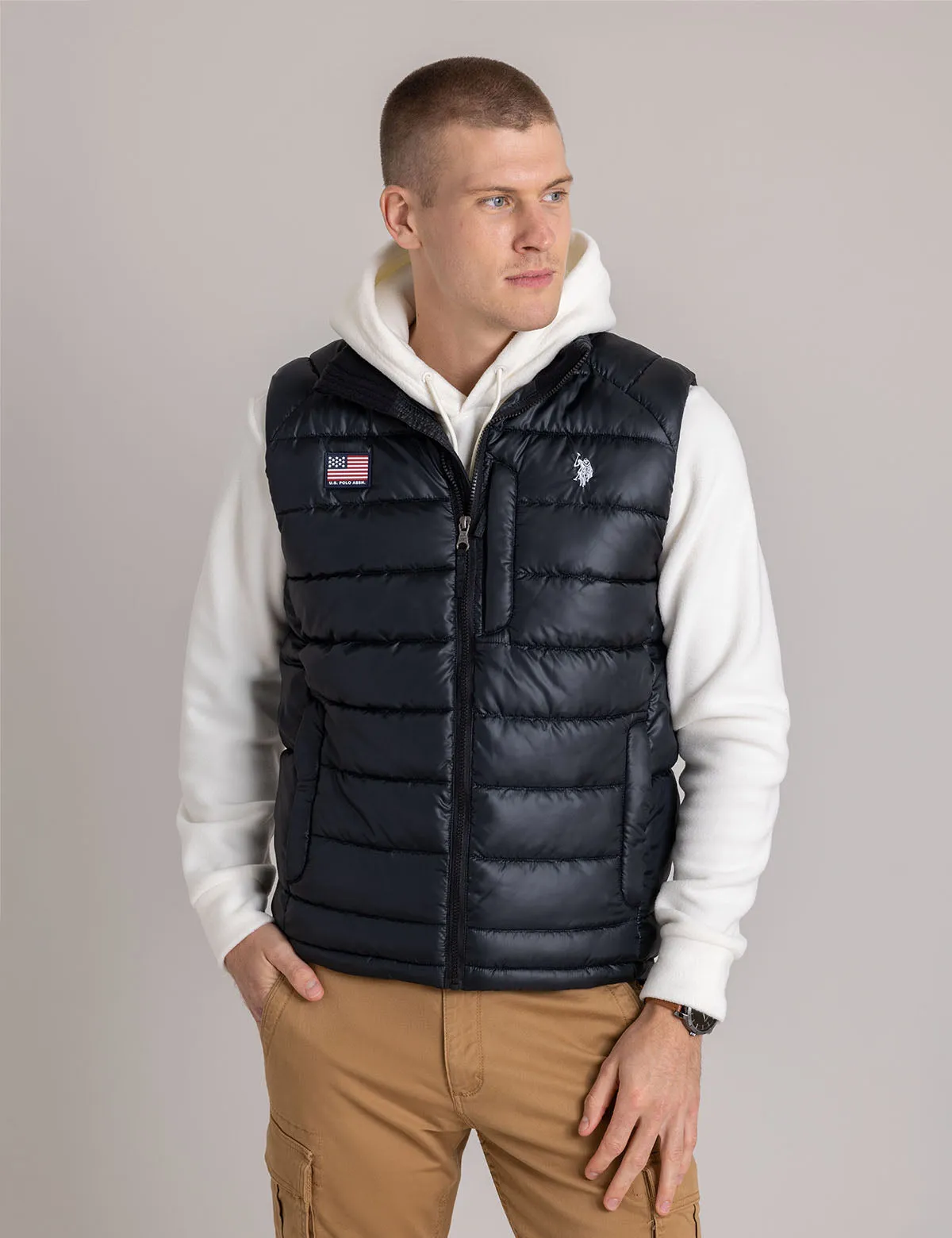 SMALL CHANNEL QUILTED PACKABLE VEST sold by U.S. Polo Assn. product image thumbnail 3