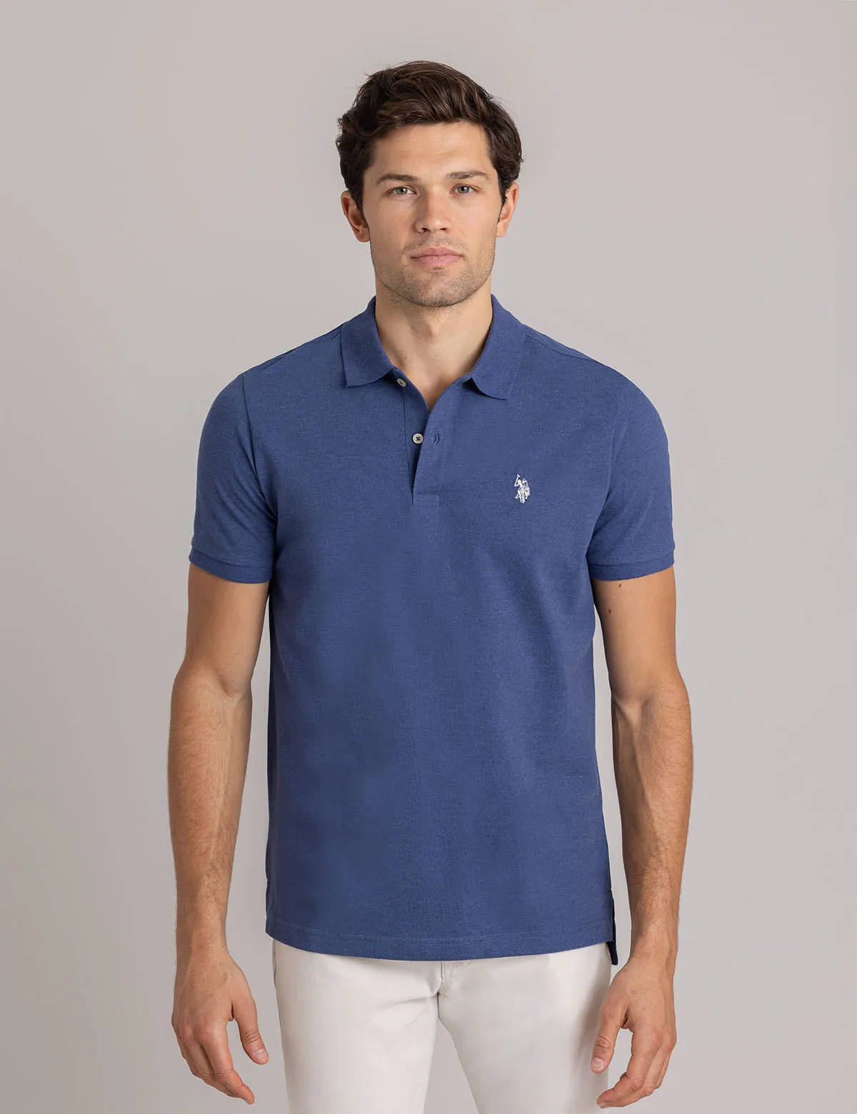 SOLID PIQUE SMALL LOGO POLO SHIRT sold by U.S. Polo Assn.