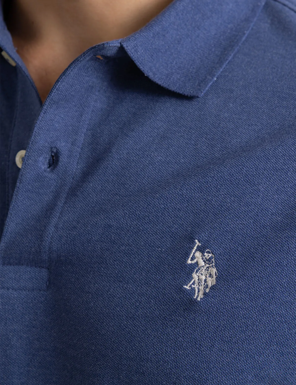 SOLID PIQUE SMALL LOGO POLO SHIRT sold by U.S. Polo Assn. product image thumbnail 3