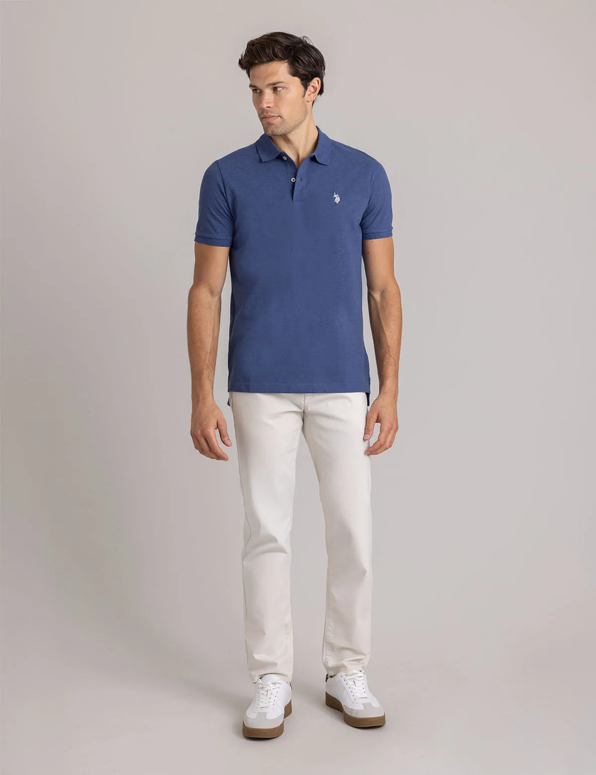 SOLID PIQUE SMALL LOGO POLO SHIRT sold by U.S. Polo Assn. product image thumbnail 2