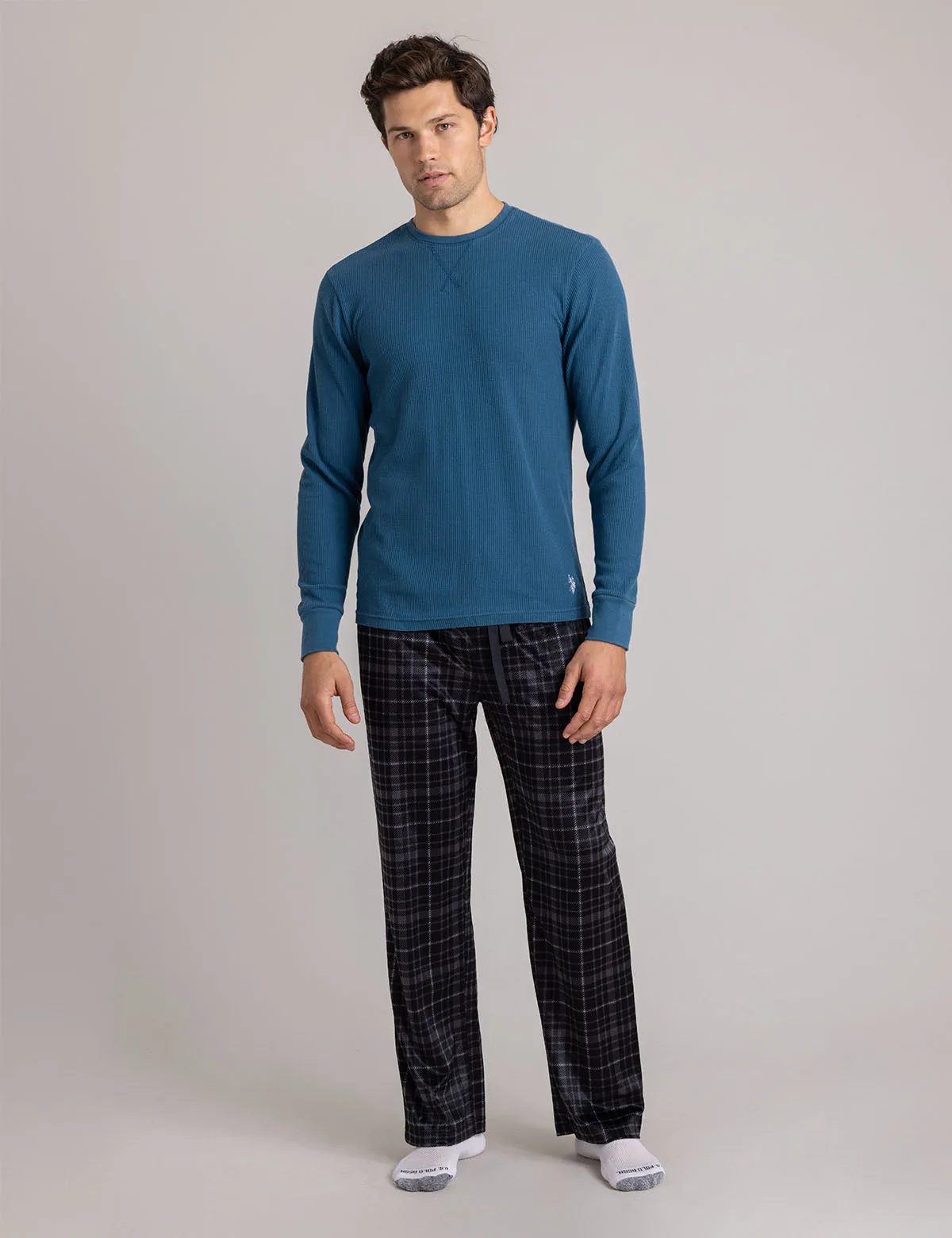 PLAID LUXE FLEECE PANTS sold by U.S. Polo Assn. product image thumbnail 5