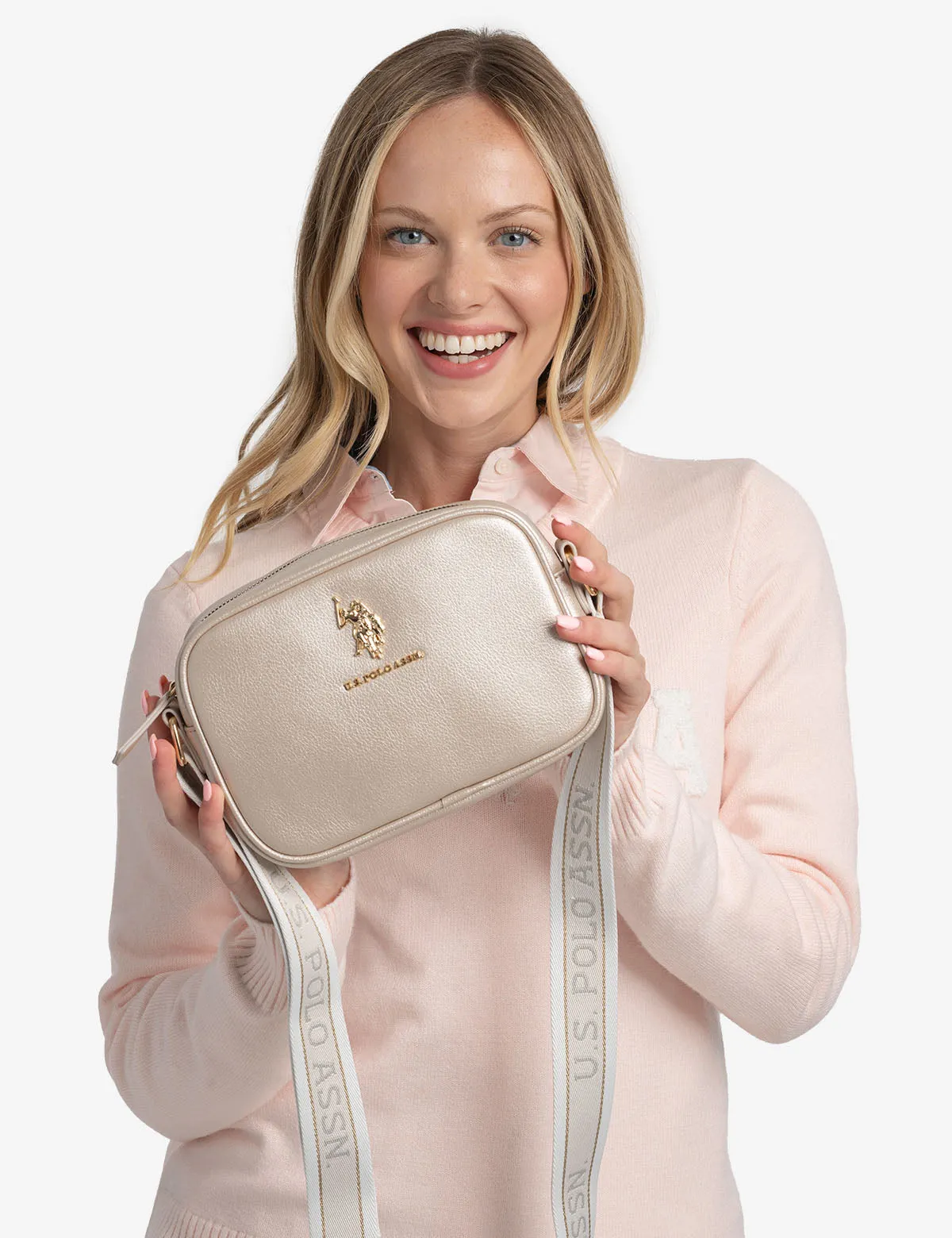 CLASSIC ZIP METALLIC CROSSBODY BAG sold by U.S. Polo Assn. product image thumbnail 3
