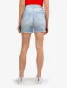 HIGH RISE DESTRUCTED STAR DENIM SHORTS sold by U.S. Polo Assn.