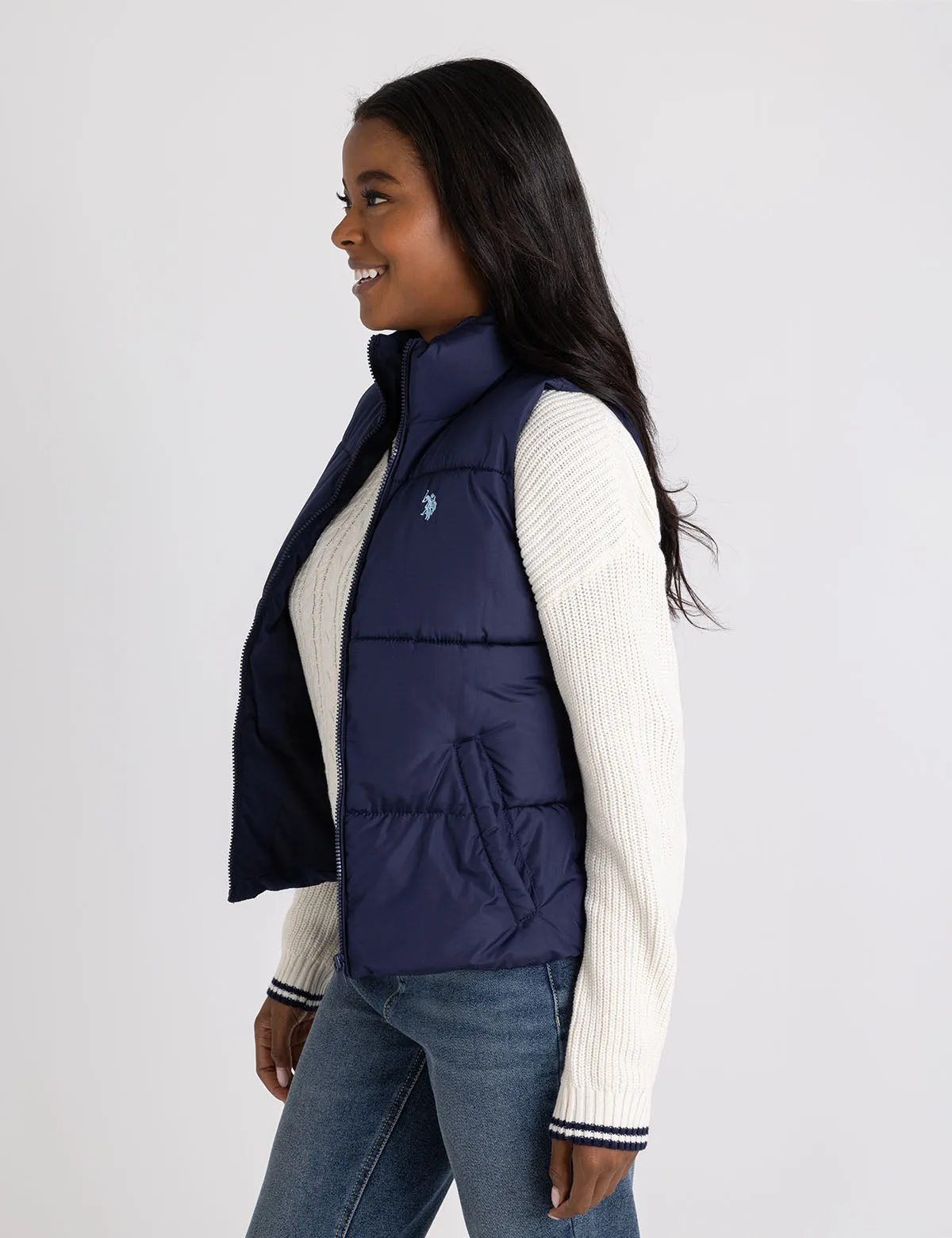 CLASSIC PUFFER VEST WITH ZIP POCKETS sold by U.S. Polo Assn. product image thumbnail 3