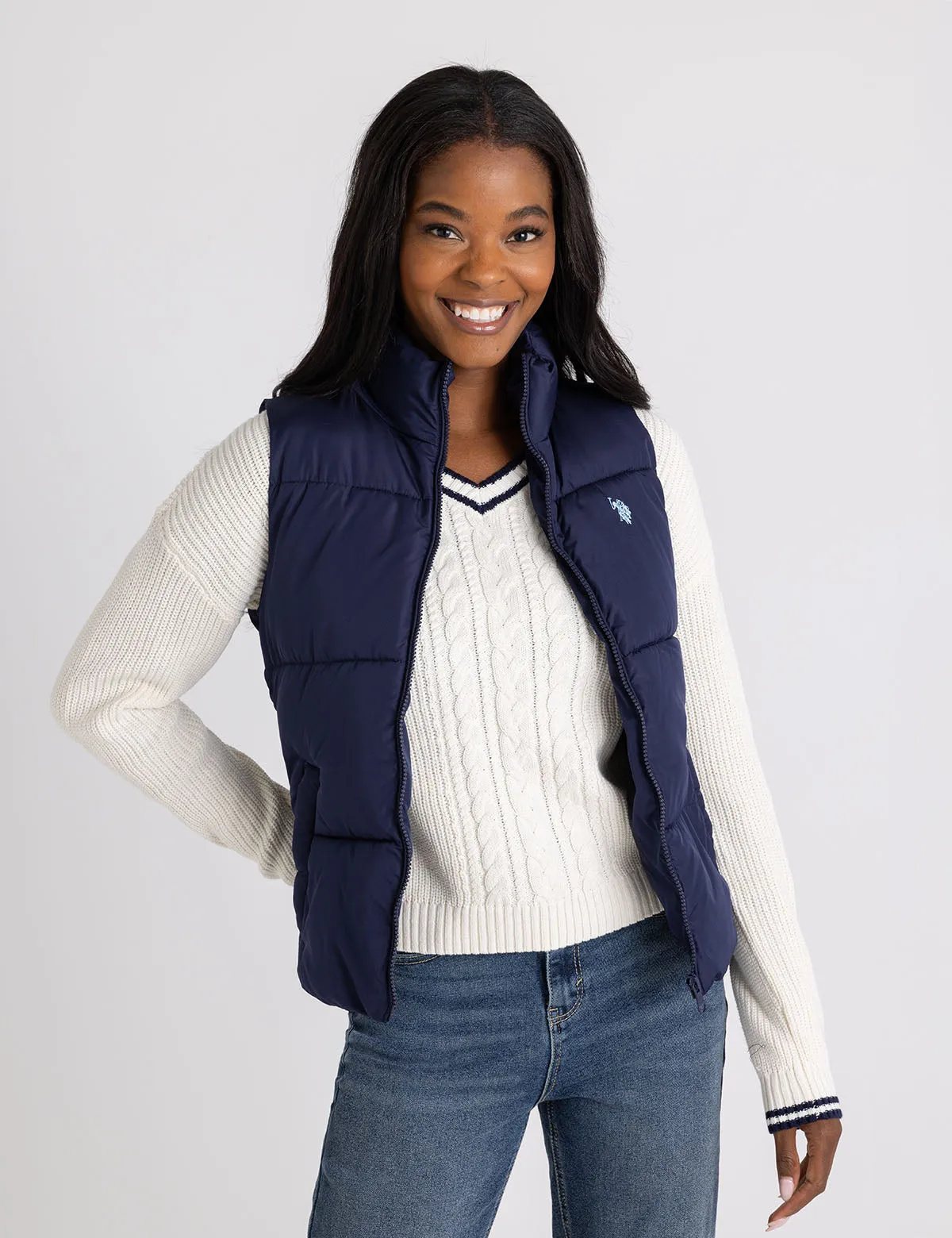 CLASSIC PUFFER VEST WITH ZIP POCKETS sold by U.S. Polo Assn.