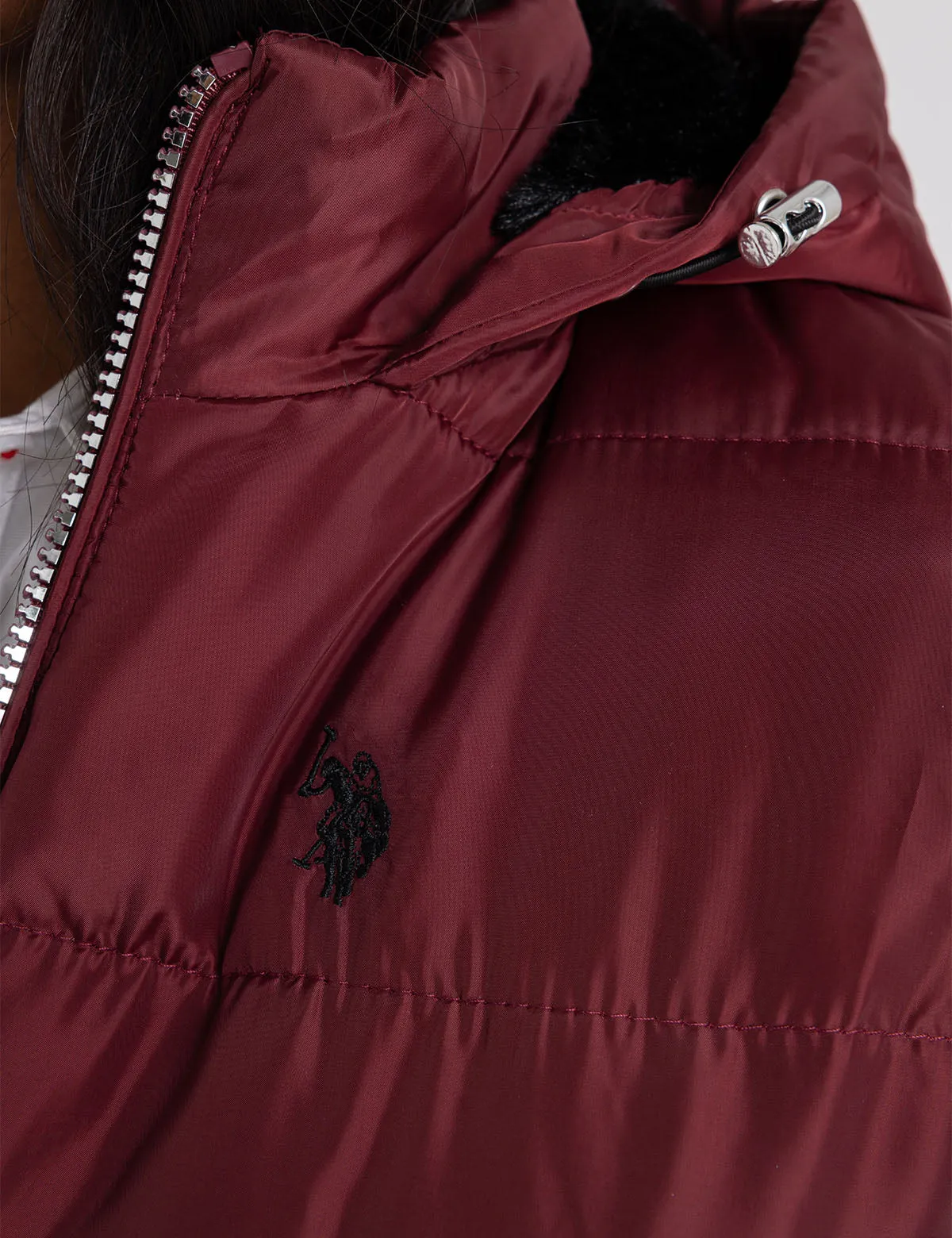 COZY HOODED CONTRAST PUFFER JACKET sold by U.S. Polo Assn. product image thumbnail 4