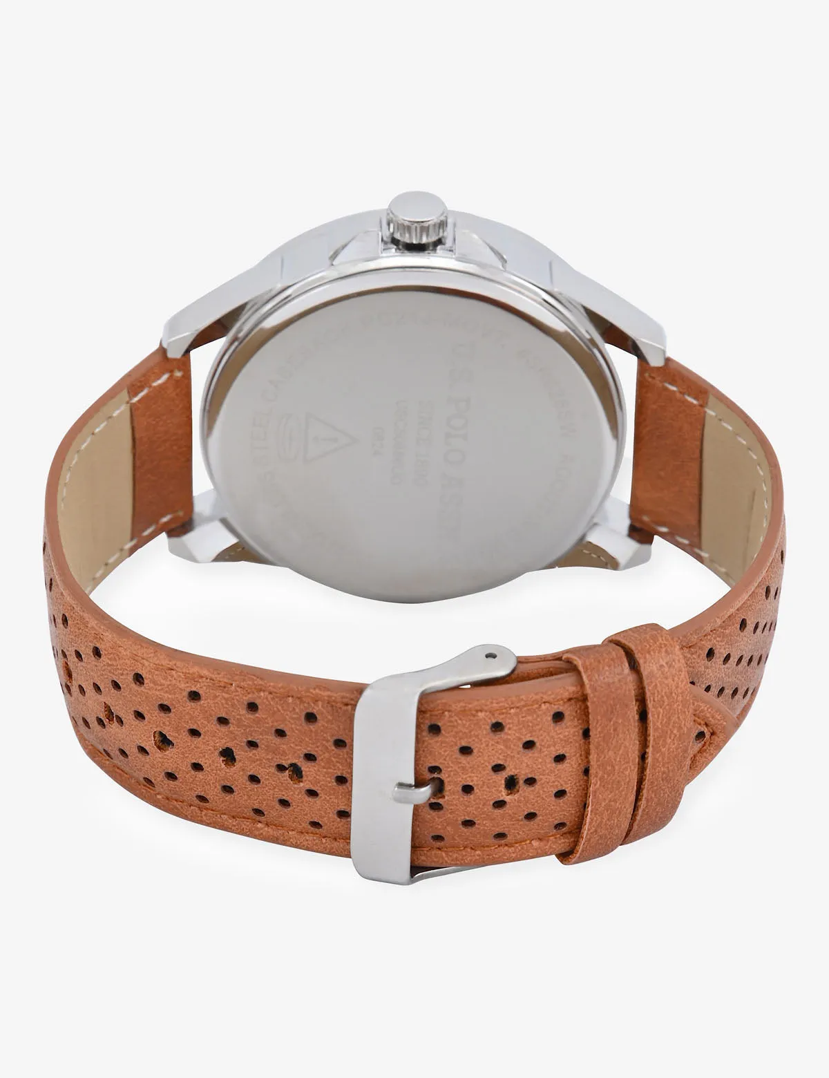 MENS CLASSIC BROWN STRAP WATCH sold by U.S. Polo Assn. product image thumbnail 4