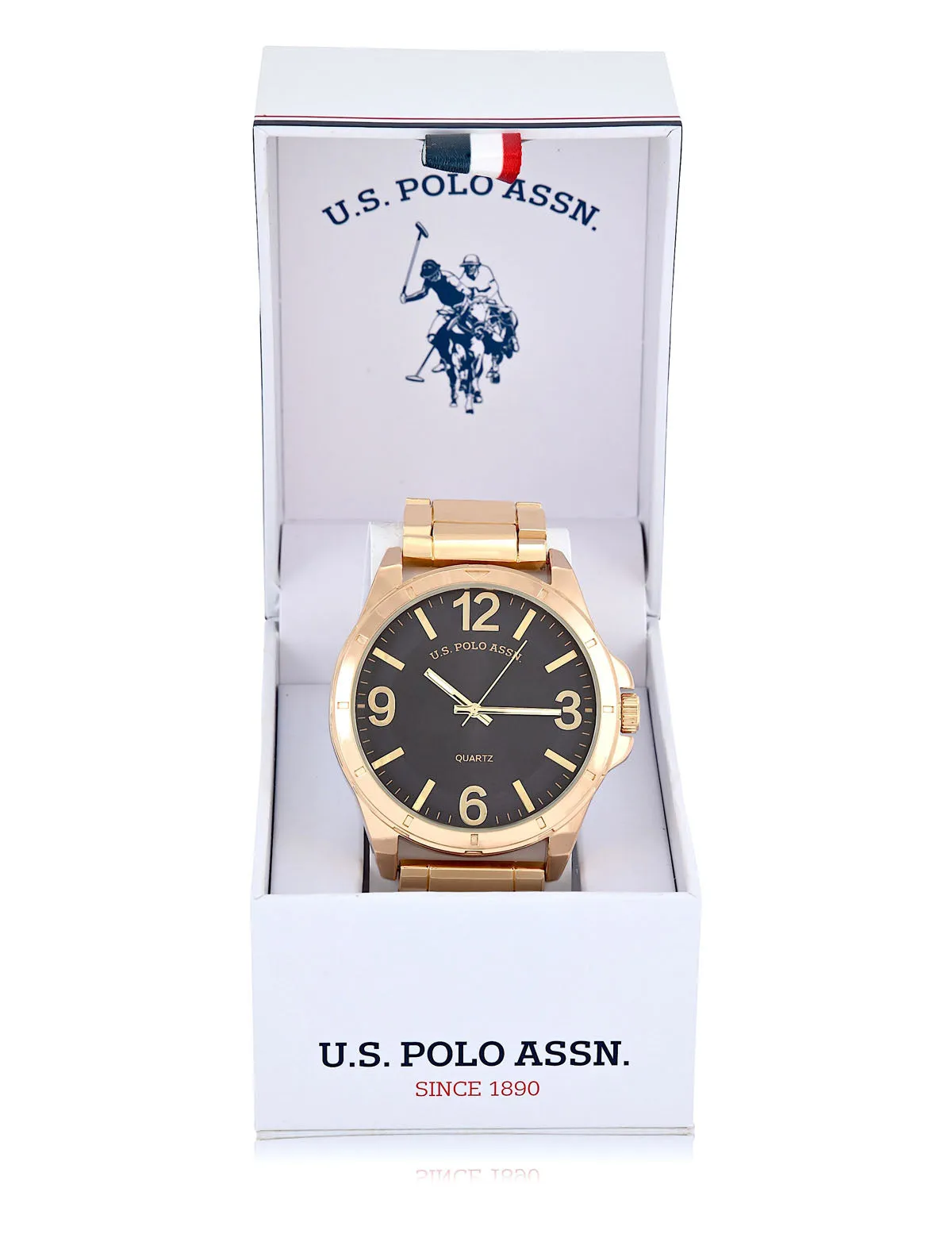 MENS GOLD LINK BRACELET WATCH sold by U.S. Polo Assn. product image thumbnail 2