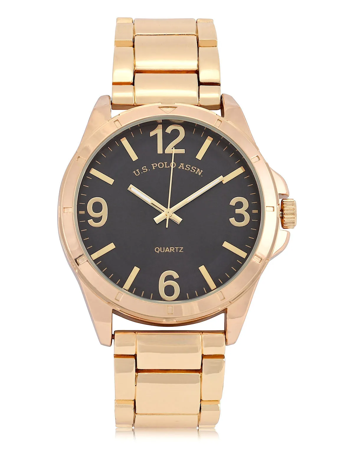 MENS GOLD LINK BRACELET WATCH sold by U.S. Polo Assn. product image thumbnail 3