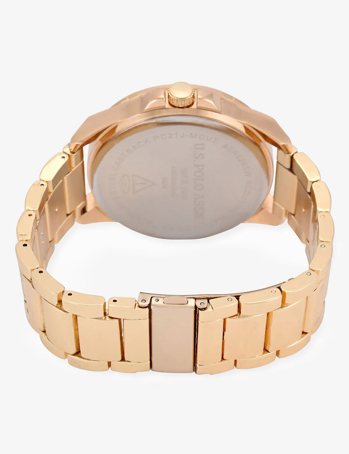 MENS GOLD LINK BRACELET WATCH sold by U.S. Polo Assn. product image thumbnail 5