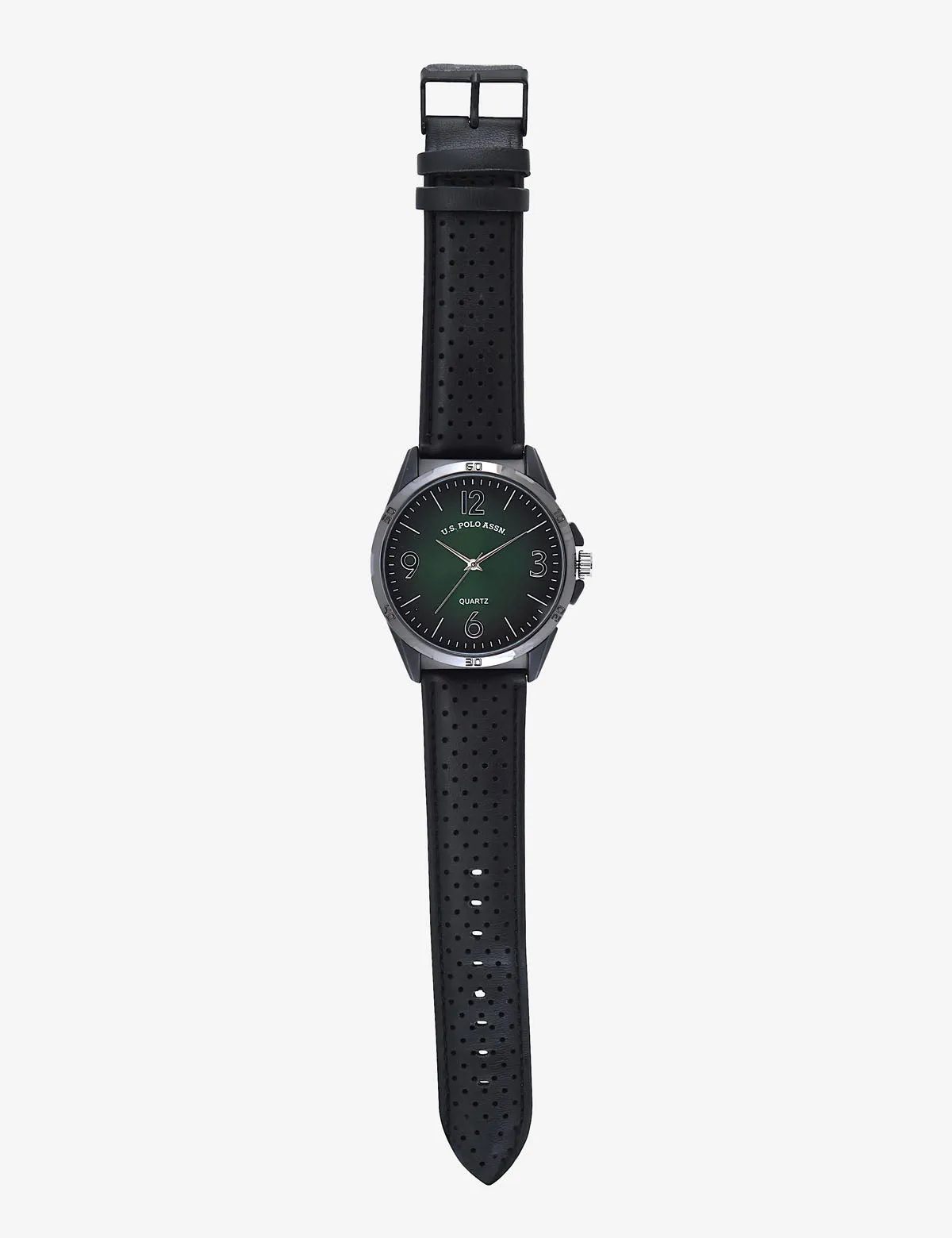 MENS BLACK STRAP GREEN FACE WATCH sold by U.S. Polo Assn. product image thumbnail 5