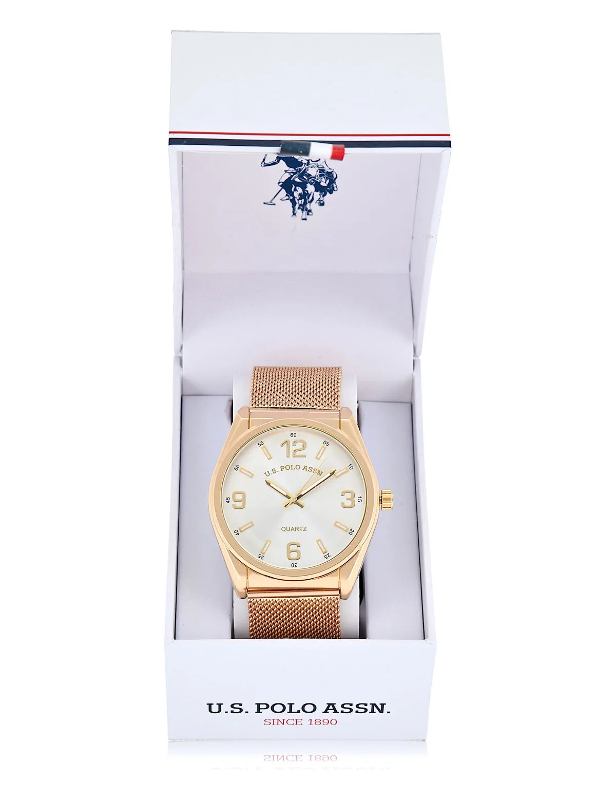 MENS GOLD MESH STRAP WATCH sold by U.S. Polo Assn. product image thumbnail 2