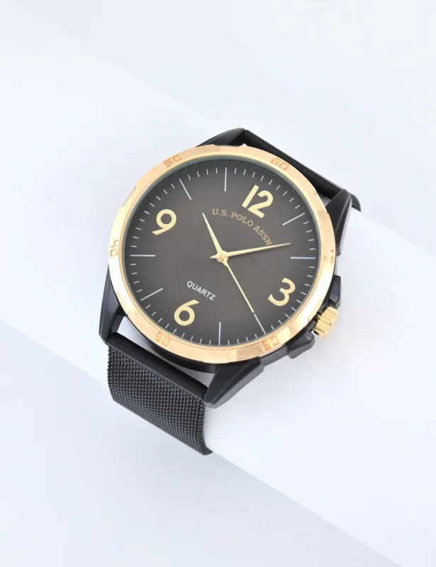 MEN'S TWO TONE MESH STRAP WATCH sold by U.S. Polo Assn.