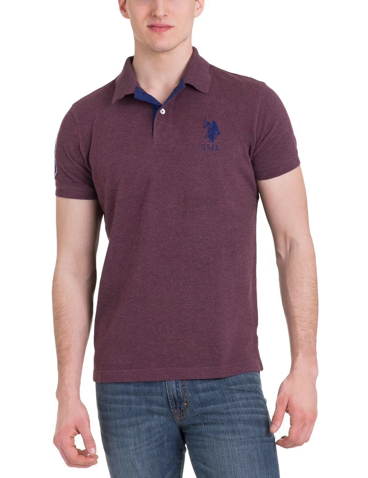 Slim Fit Pique Mesh Polo Shirt sold by U.S. Polo Assn.