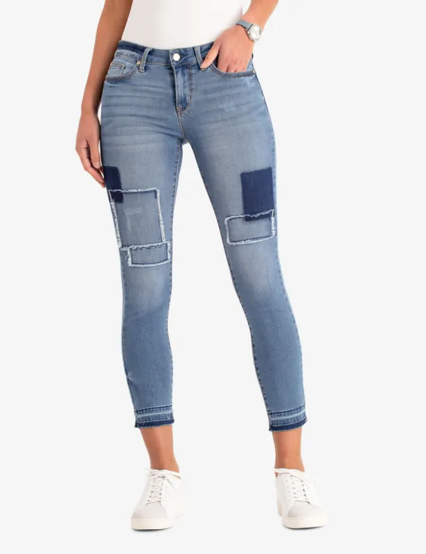 MID RISE SHORT SUPER SKINNY PATCHED JEANS sold by U.S. Polo Assn.