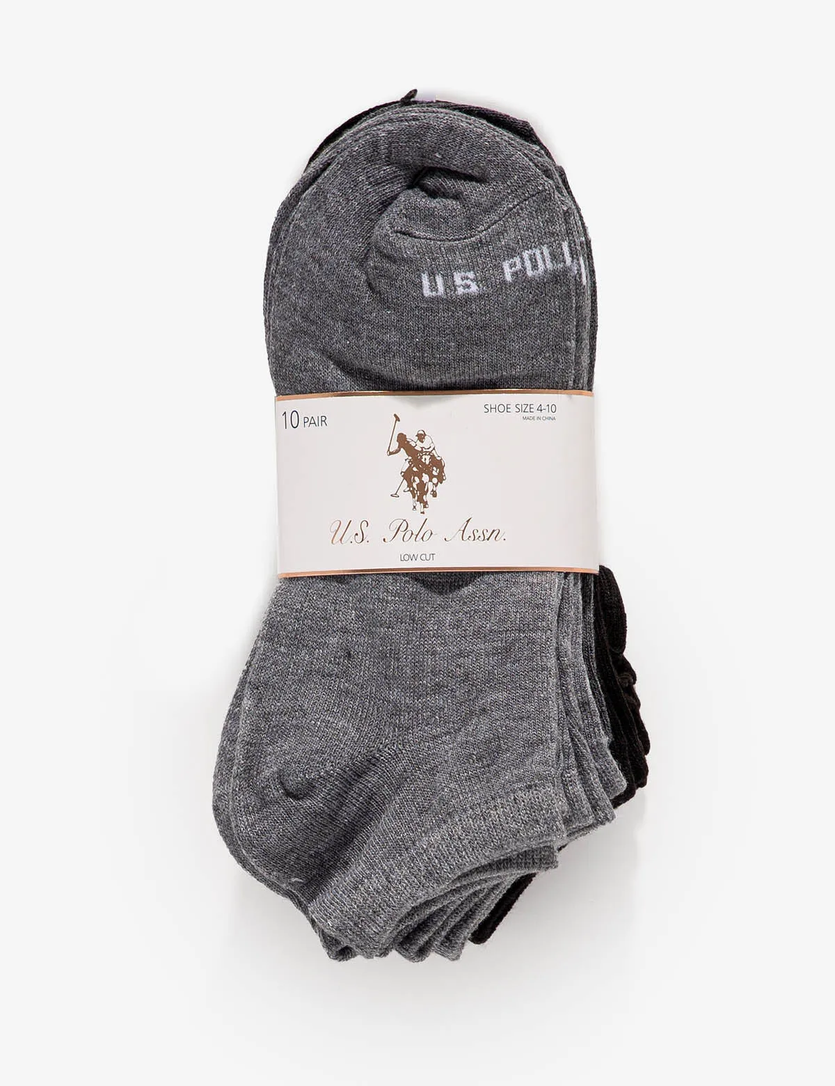 LADIES 10PK LOWCUT SOCKS sold by U.S. Polo Assn. product image thumbnail 2