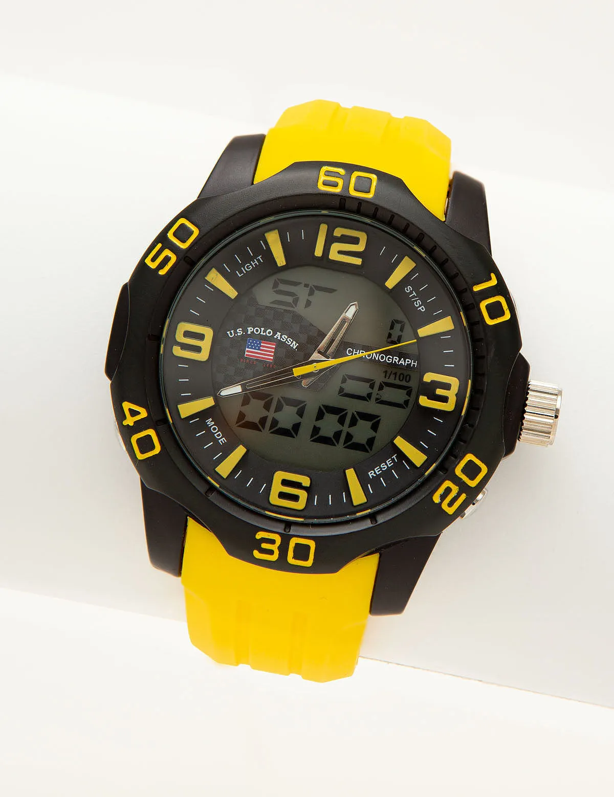 MEN'S YELLOW ANA DIGI SPORT WATCH sold by U.S. Polo Assn.