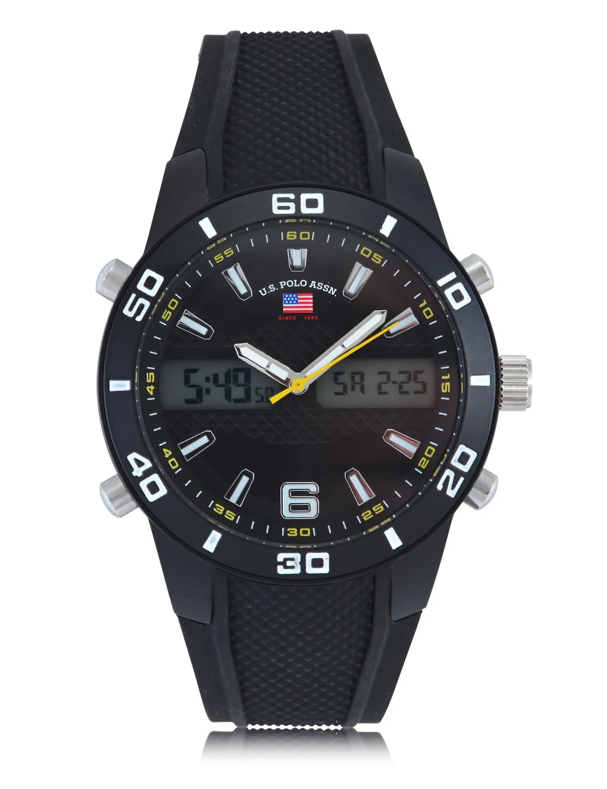 MENS BLACK STRAP ANA DIGI SPORT WATCH sold by U.S. Polo Assn. product image thumbnail 4