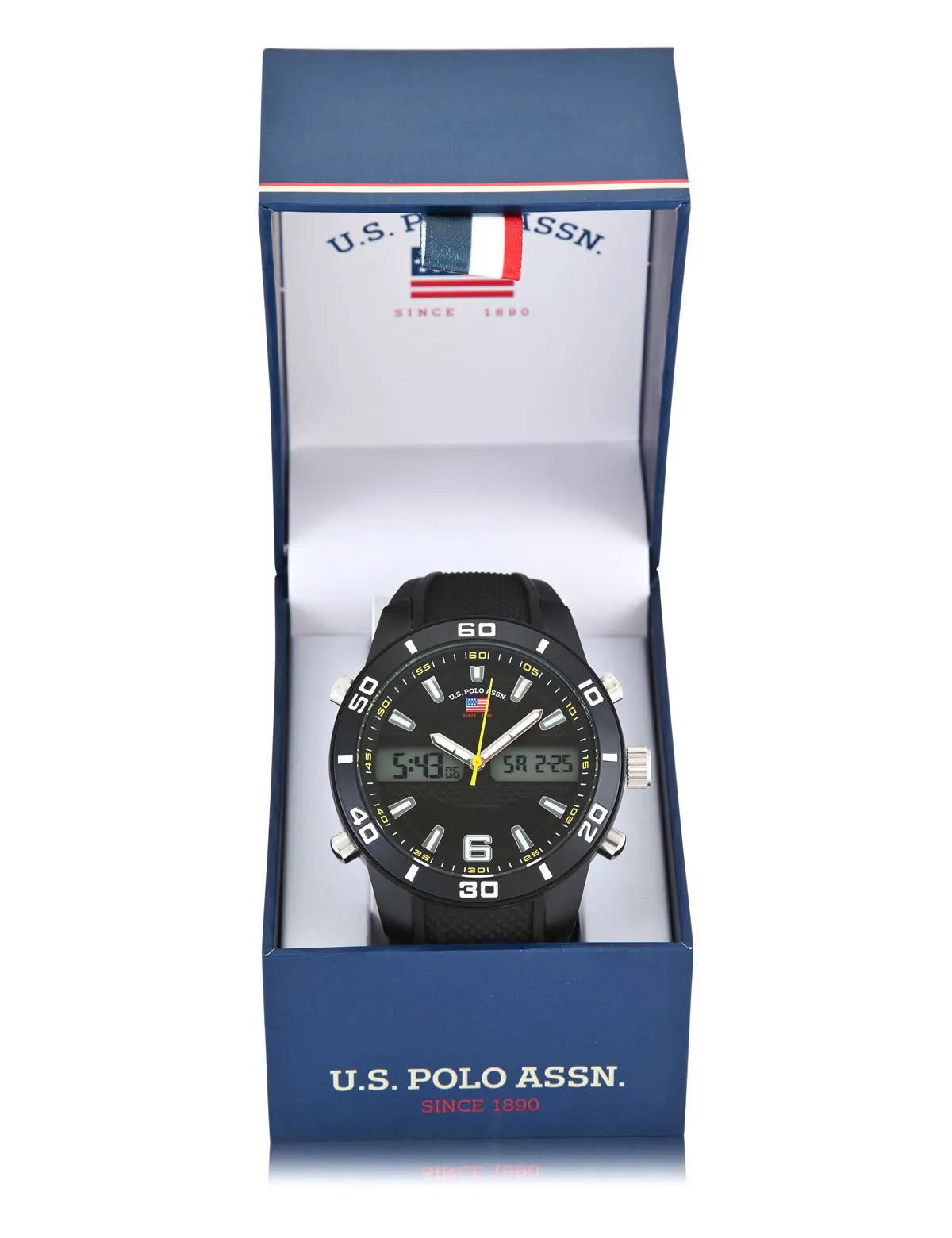 MENS BLACK STRAP ANA DIGI SPORT WATCH sold by U.S. Polo Assn. product image thumbnail 2