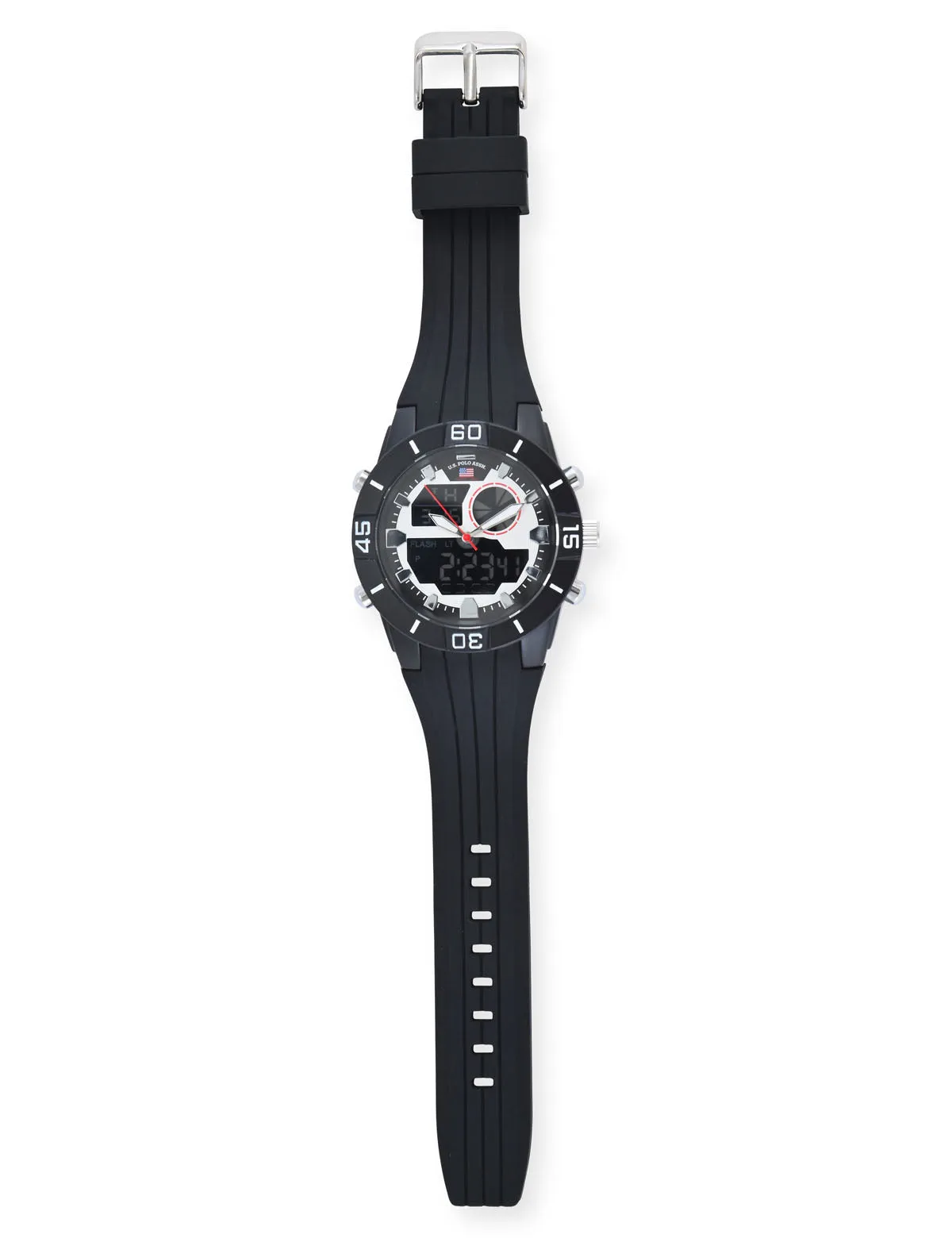 MENS BLACK STRAP ANA DIGI SPORT WATCH sold by U.S. Polo Assn. product image thumbnail 3