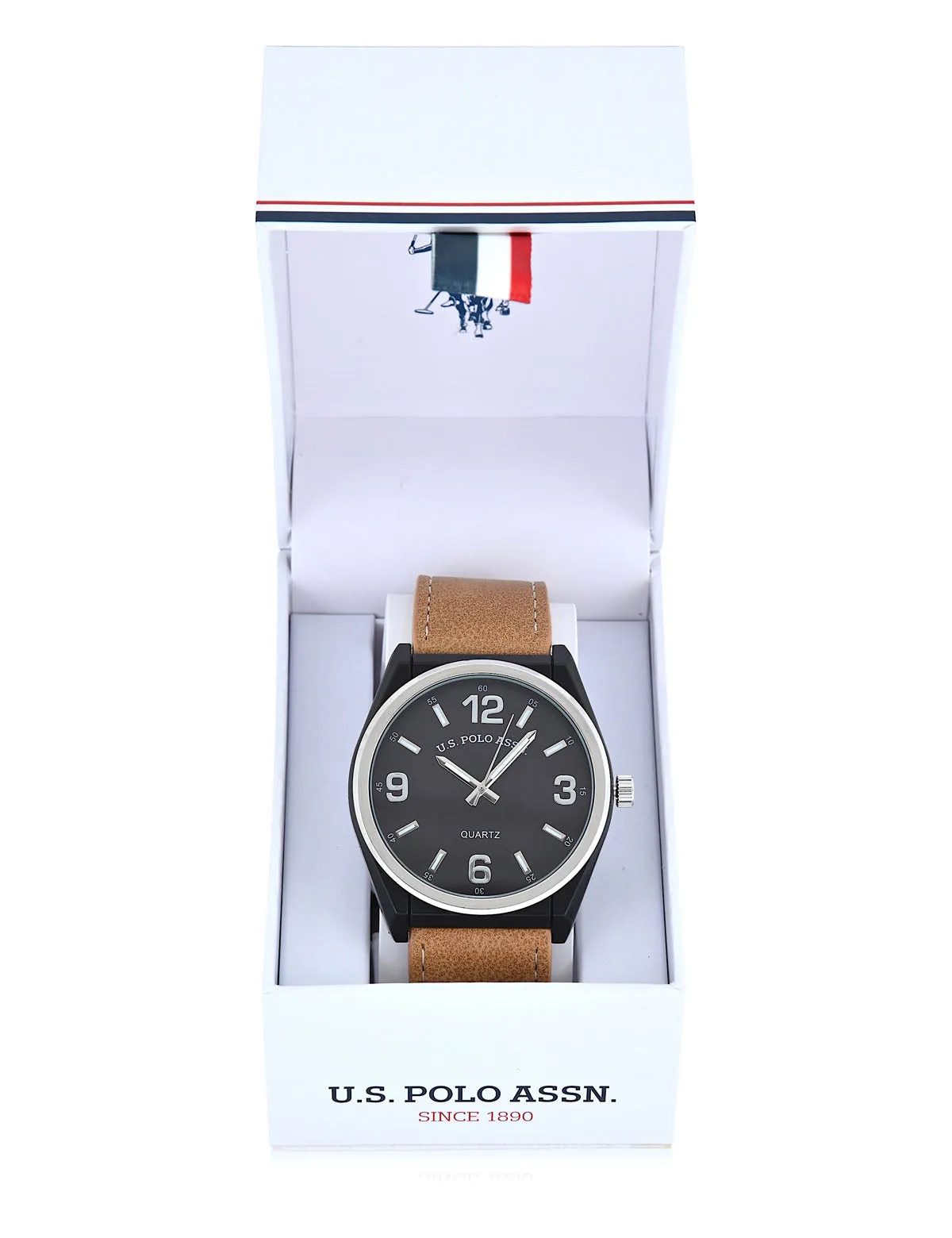 MENS CLASSIC BROWN STRAP WATCH sold by U.S. Polo Assn. product image thumbnail 2