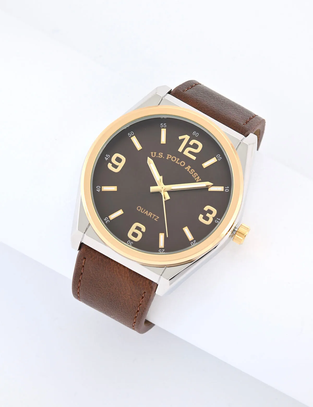 MENS CLASSIC BROWN STRAP WATCH sold by U.S. Polo Assn.