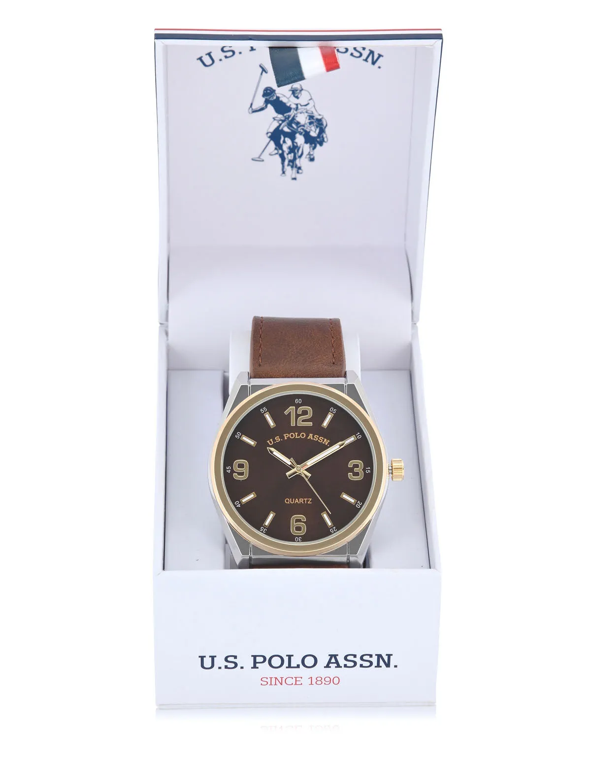 MENS CLASSIC BROWN STRAP WATCH sold by U.S. Polo Assn. product image thumbnail 2
