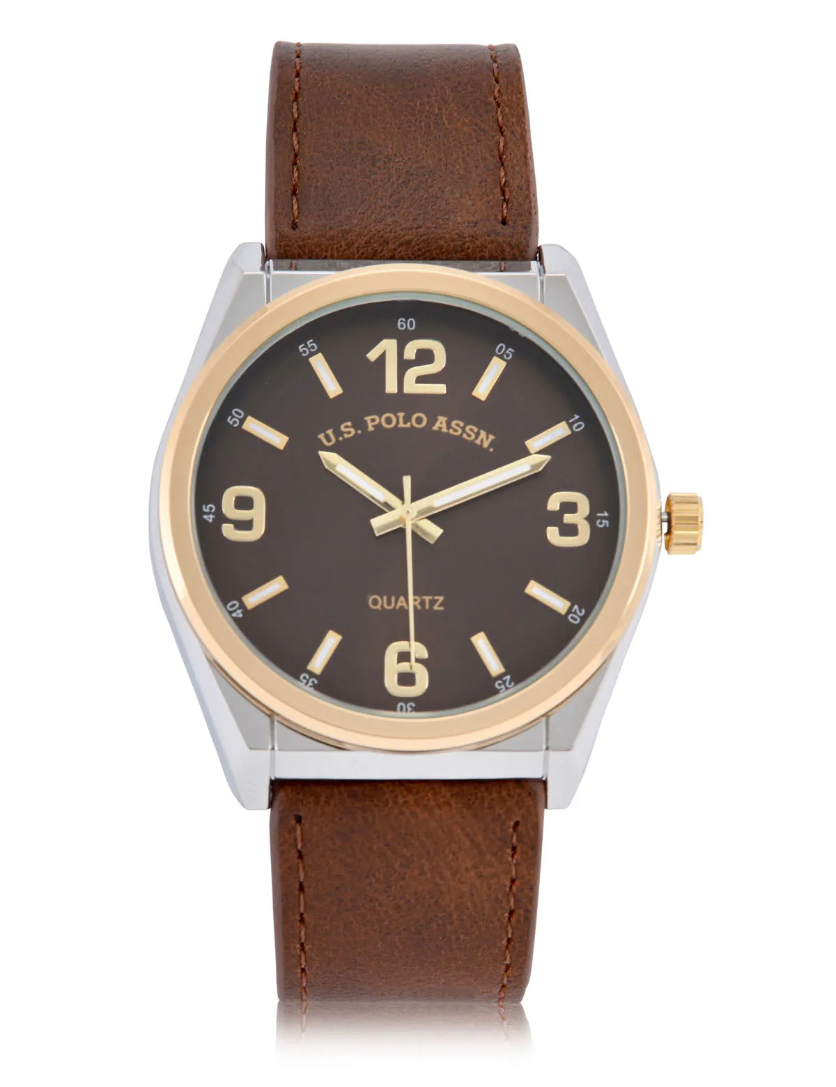 MENS CLASSIC BROWN STRAP WATCH sold by U.S. Polo Assn. product image thumbnail 3