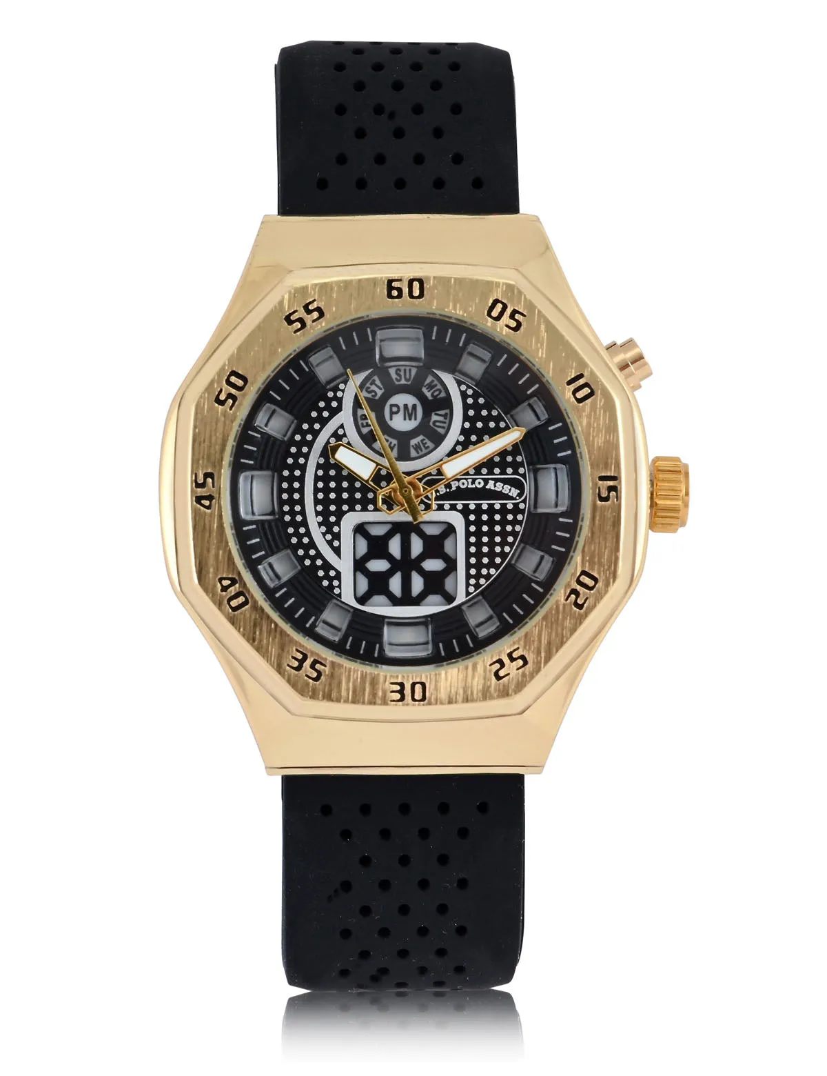 MENS BLACK STRAP SPORT WATCH sold by U.S. Polo Assn. product image thumbnail 4